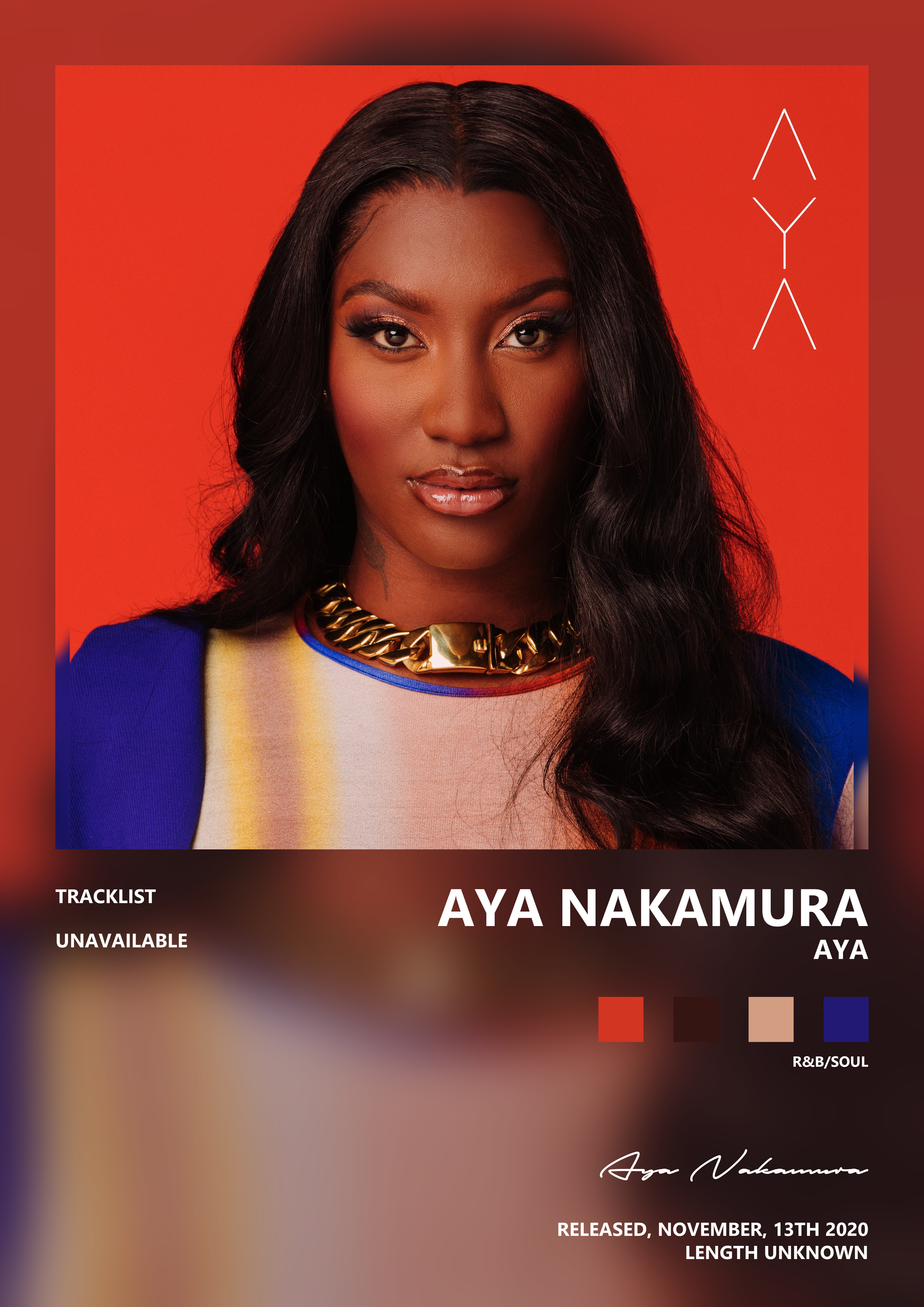 Music poster: Aya Nakamura - AYA