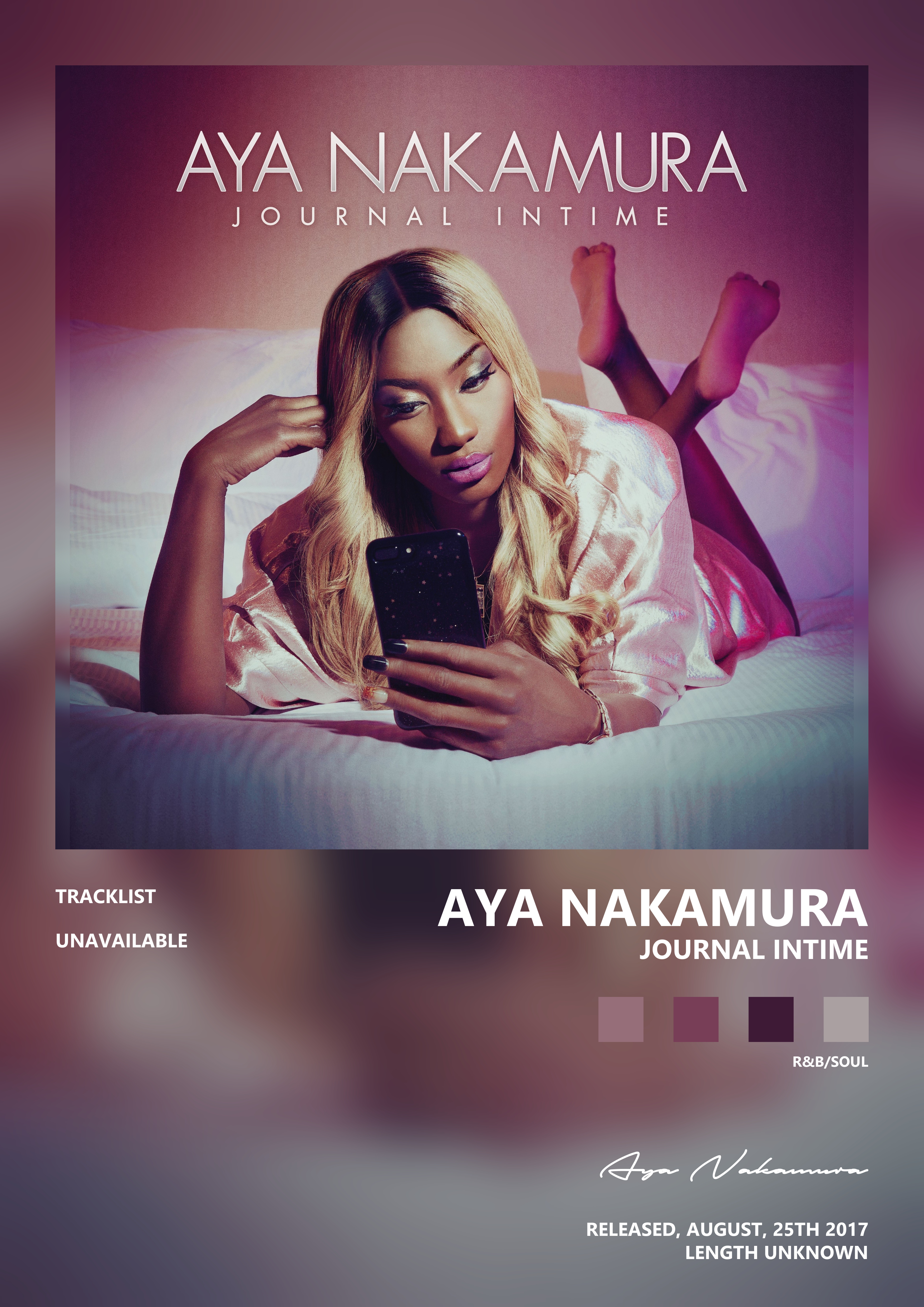 Music poster: Aya Nakamura - Journal intime