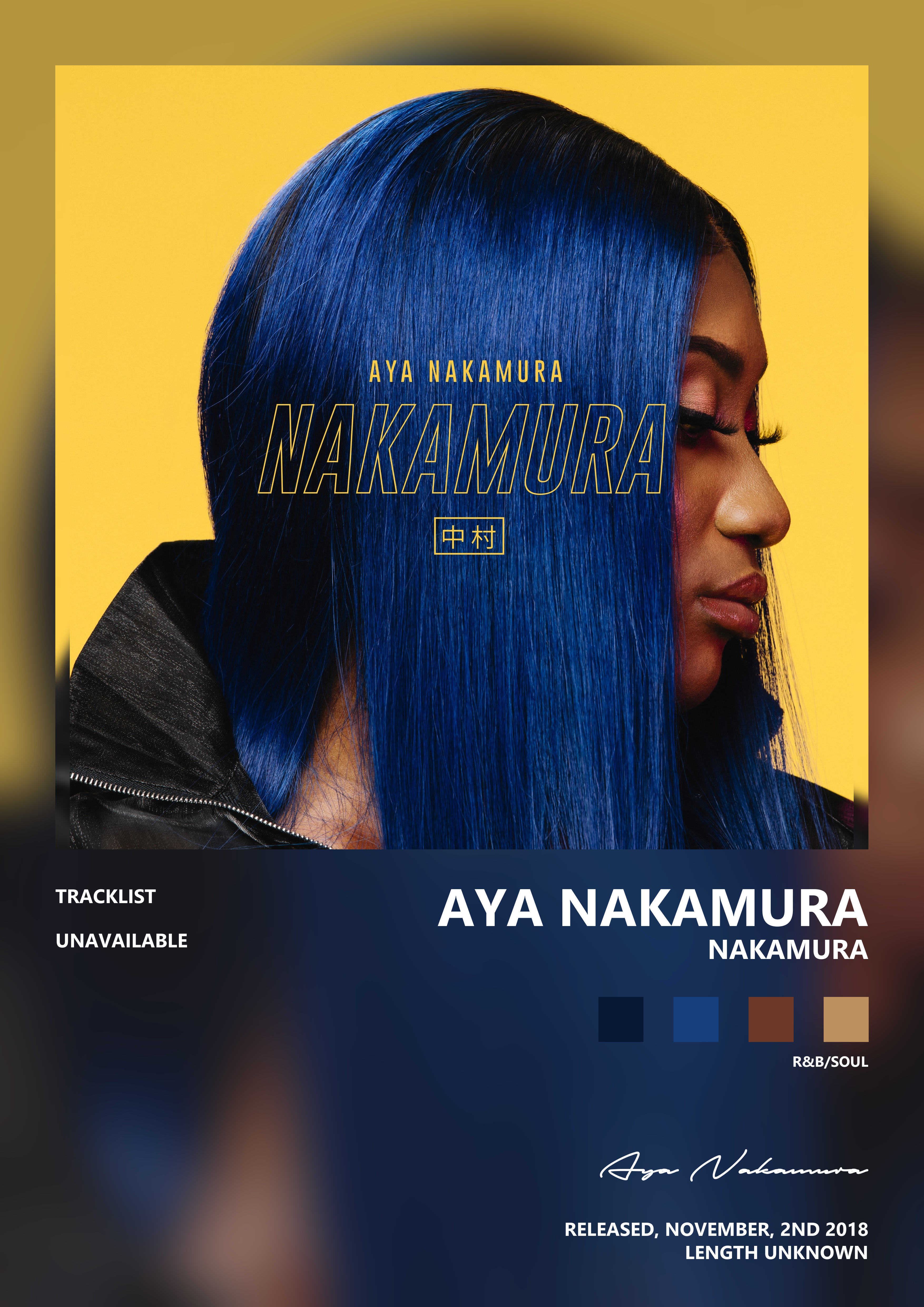 Music poster: Aya Nakamura - NAKAMURA