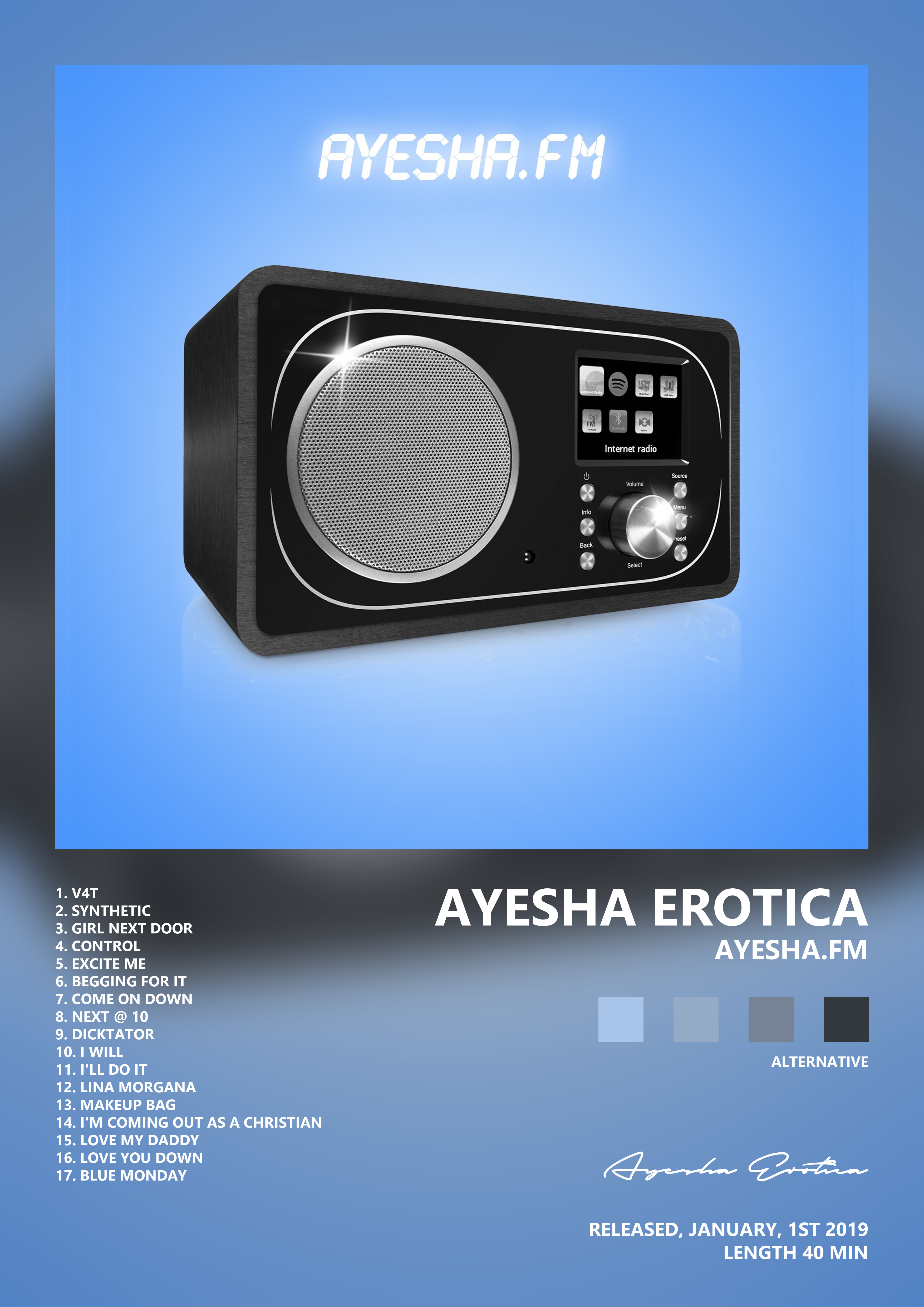 Music poster: Ayesha Erotica - AyeshaFM