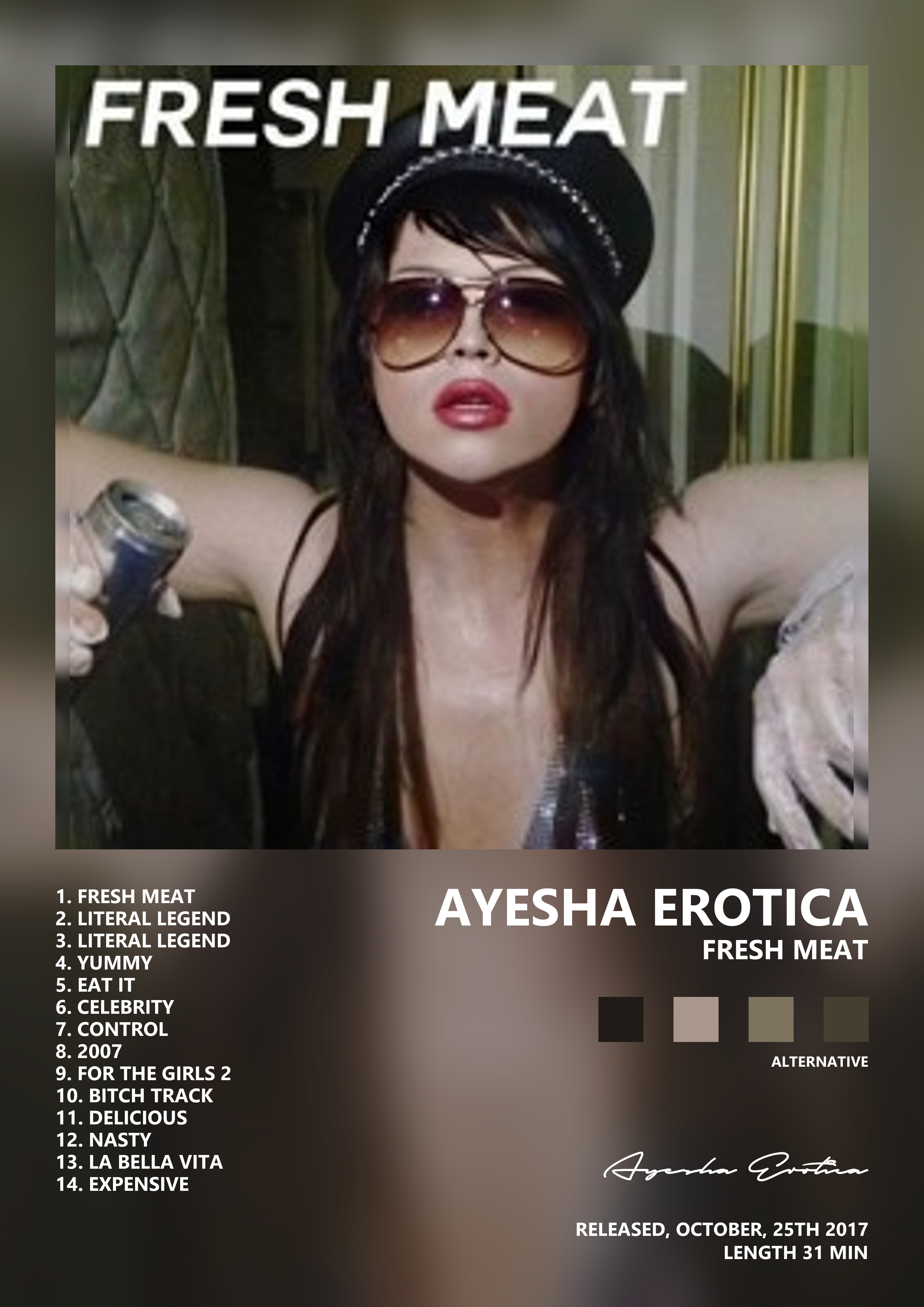 Music poster: Ayesha Erotica - Fresh Meat