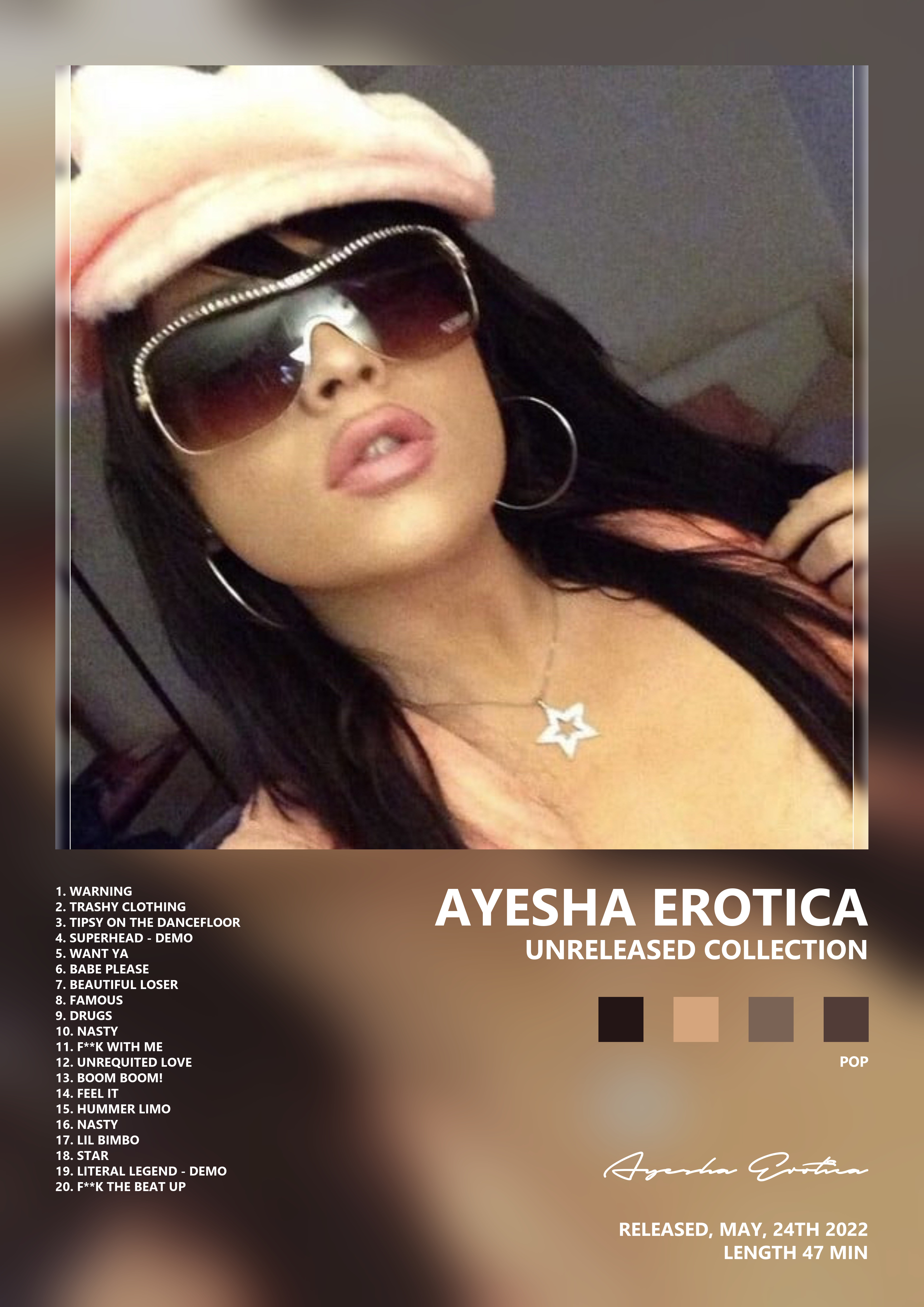 Music poster: Ayesha Erotica - Unreleased Collection