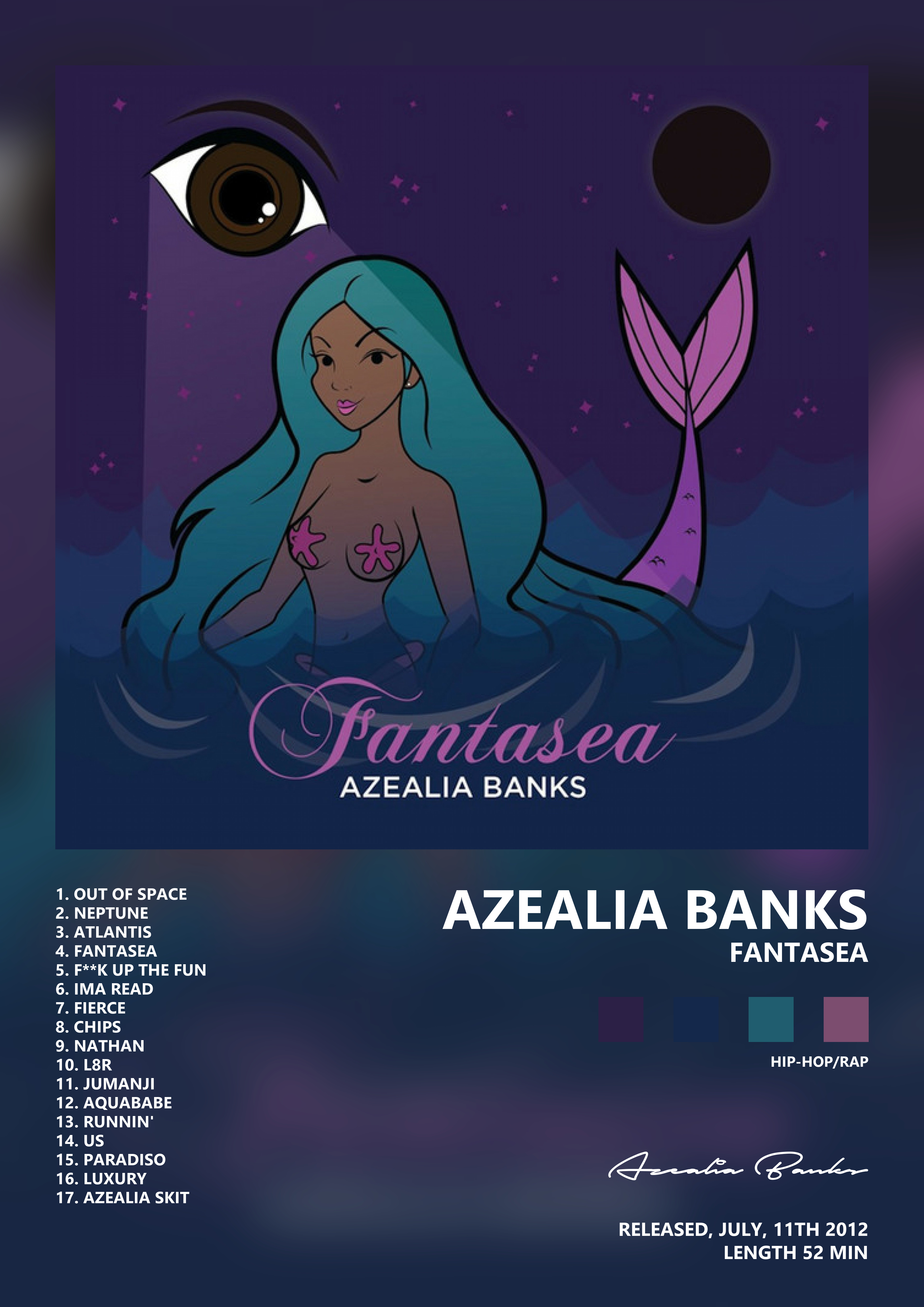 Music poster: Azealia Banks - Fantasea