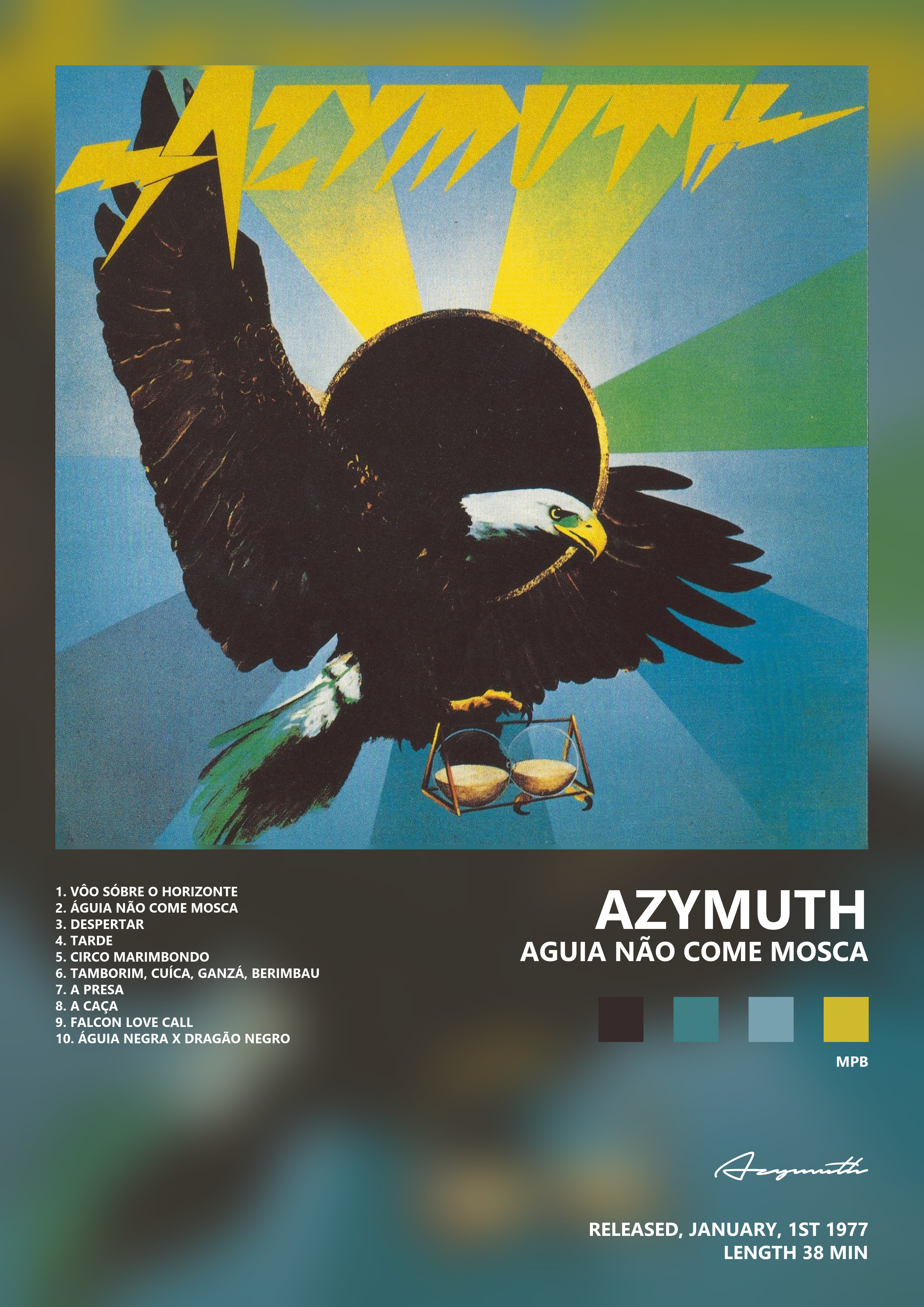 Music poster: Azymuth - Aguia Não Come Mosca
