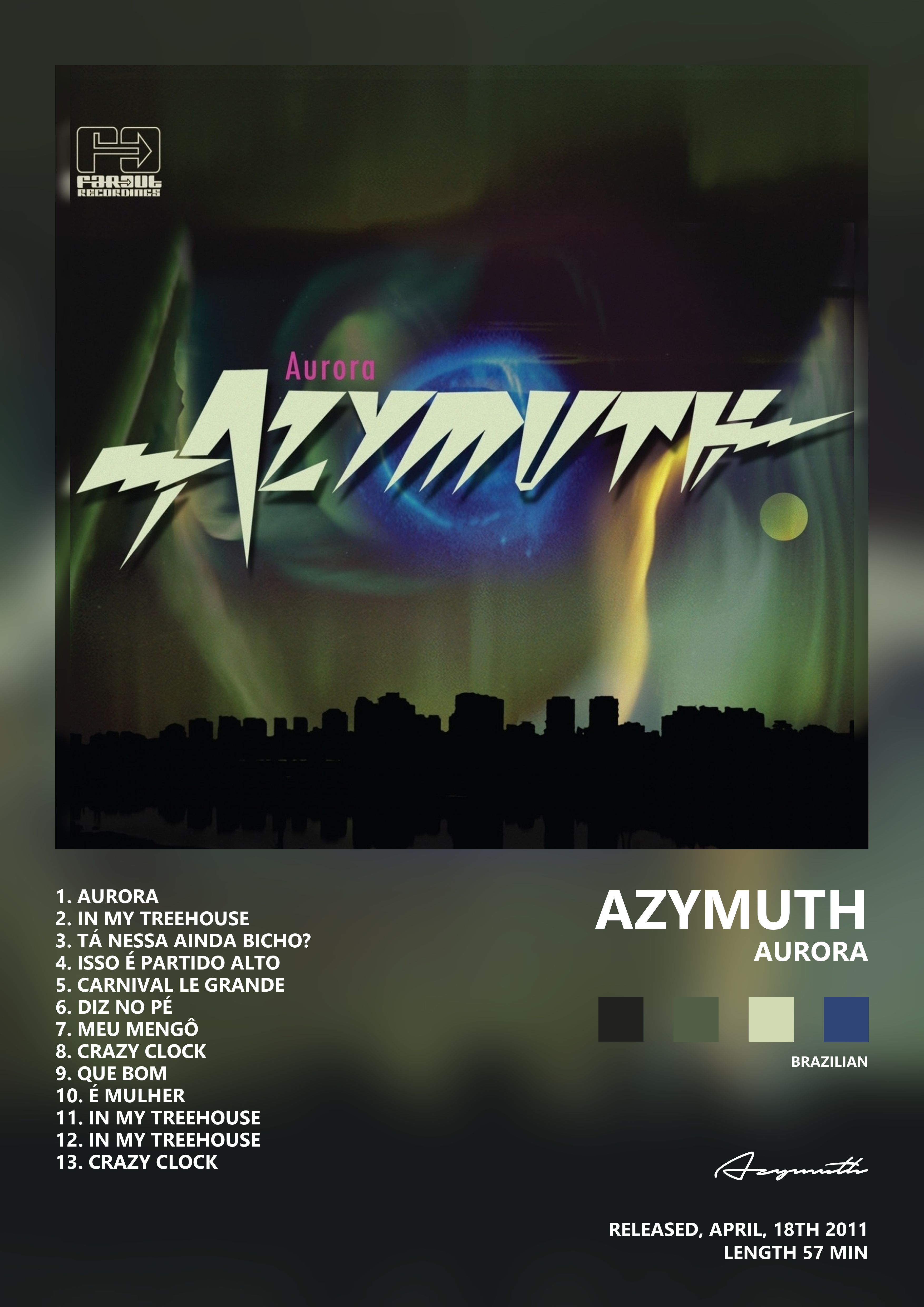 Music poster: Azymuth - Aurora