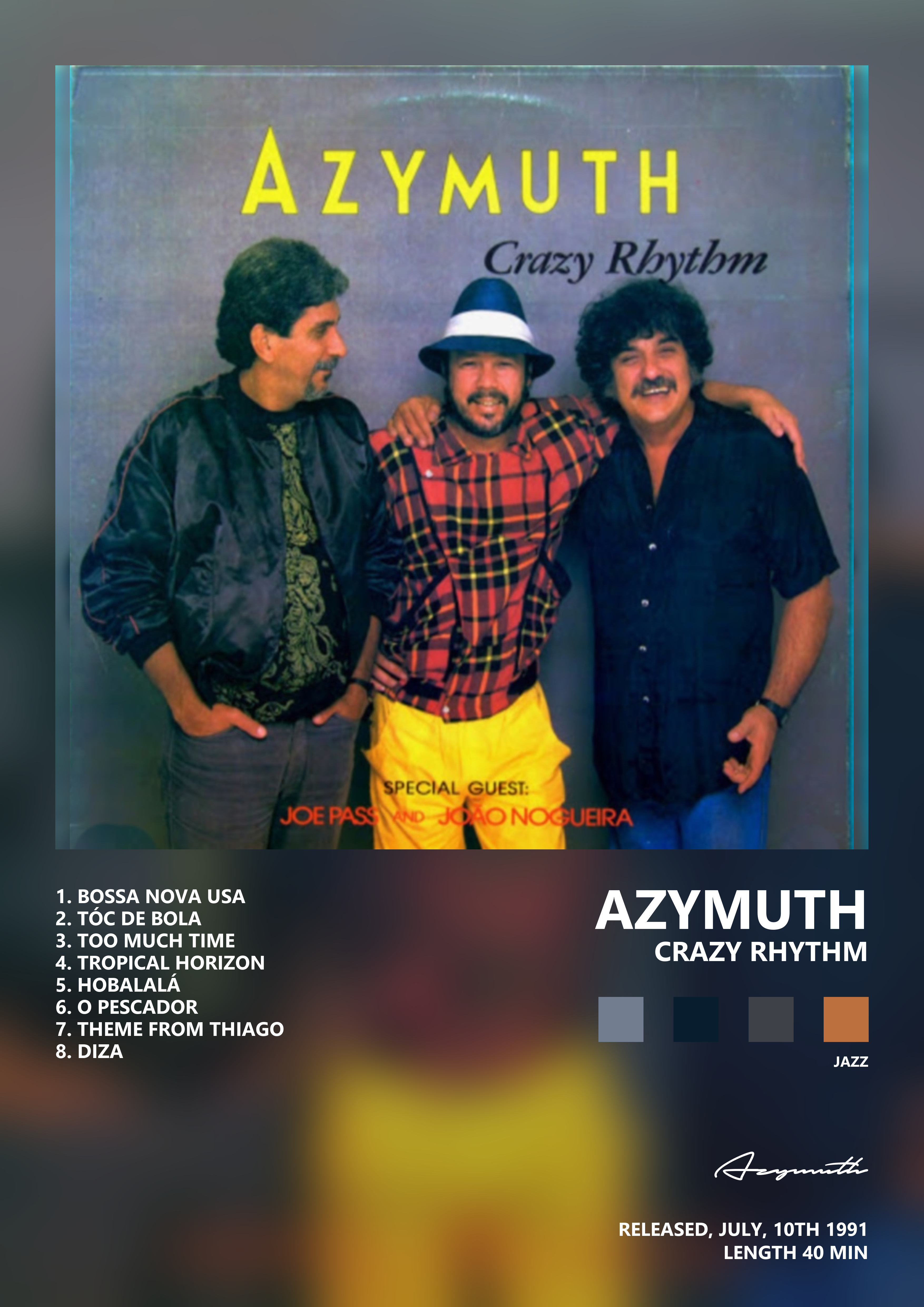 Music poster: Azymuth - Crazy Rhythm