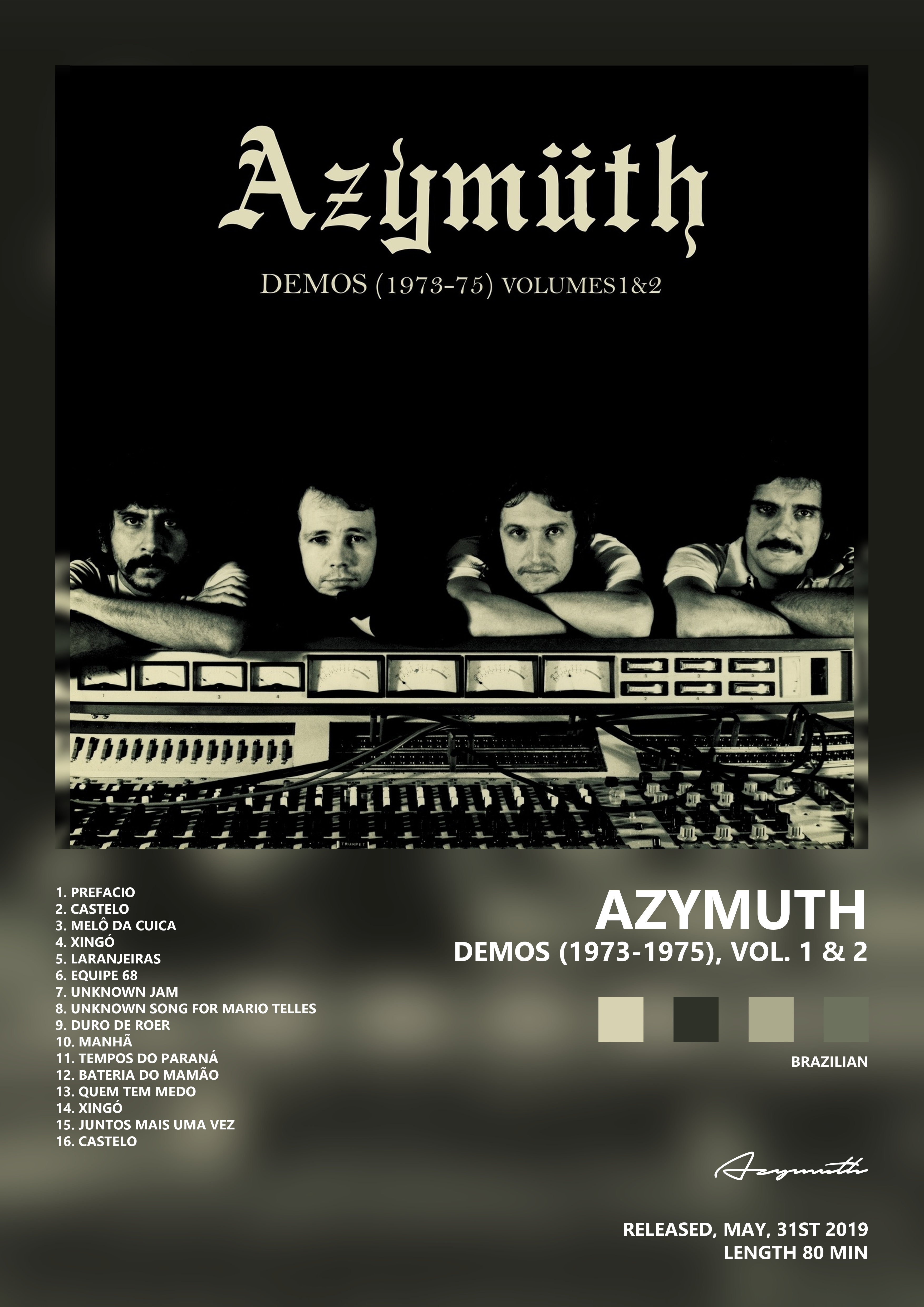 Music poster: Azymuth - Demos 1973-1975 Vol 1 2
