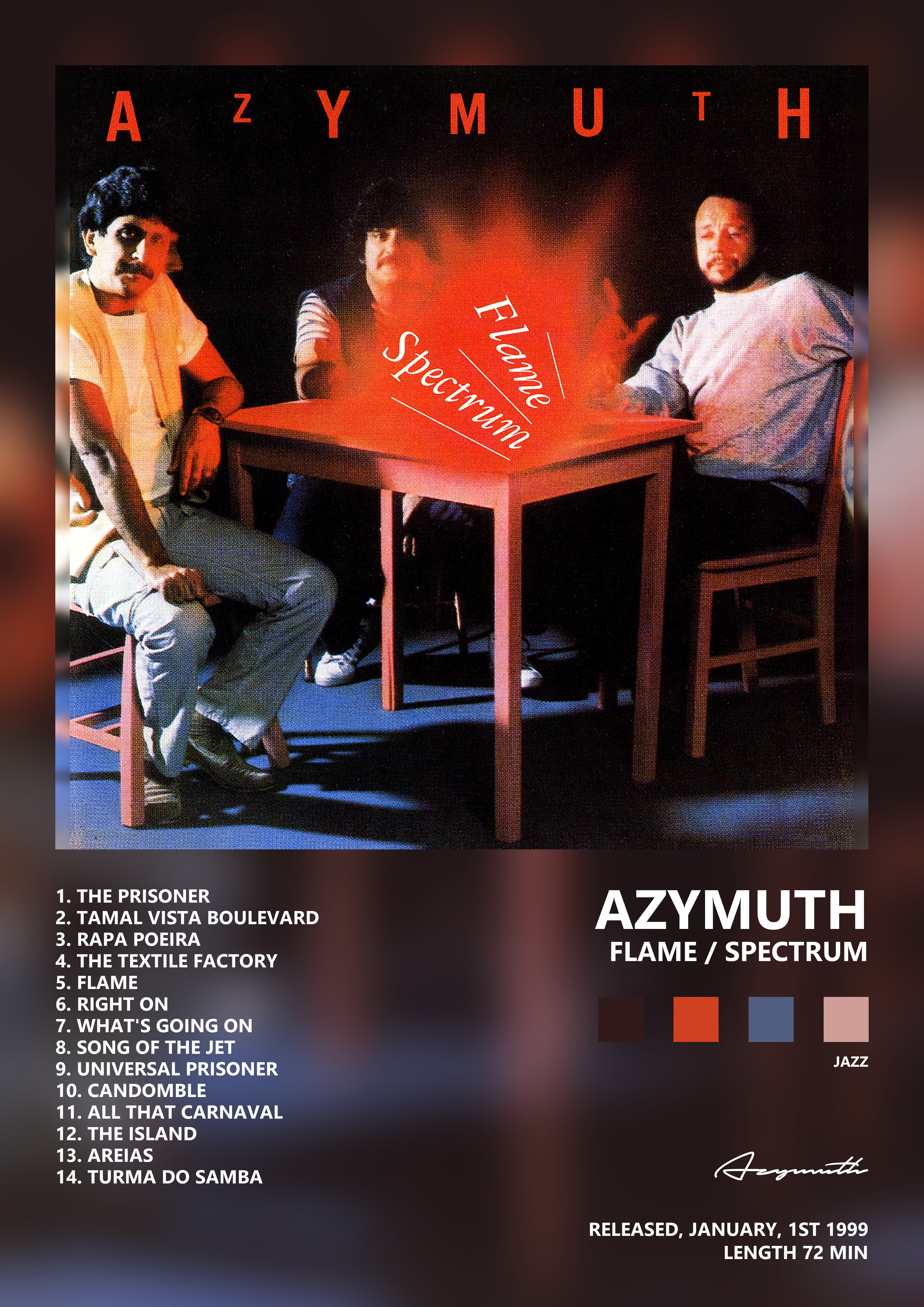 Music poster: Azymuth - Flame Spectrum