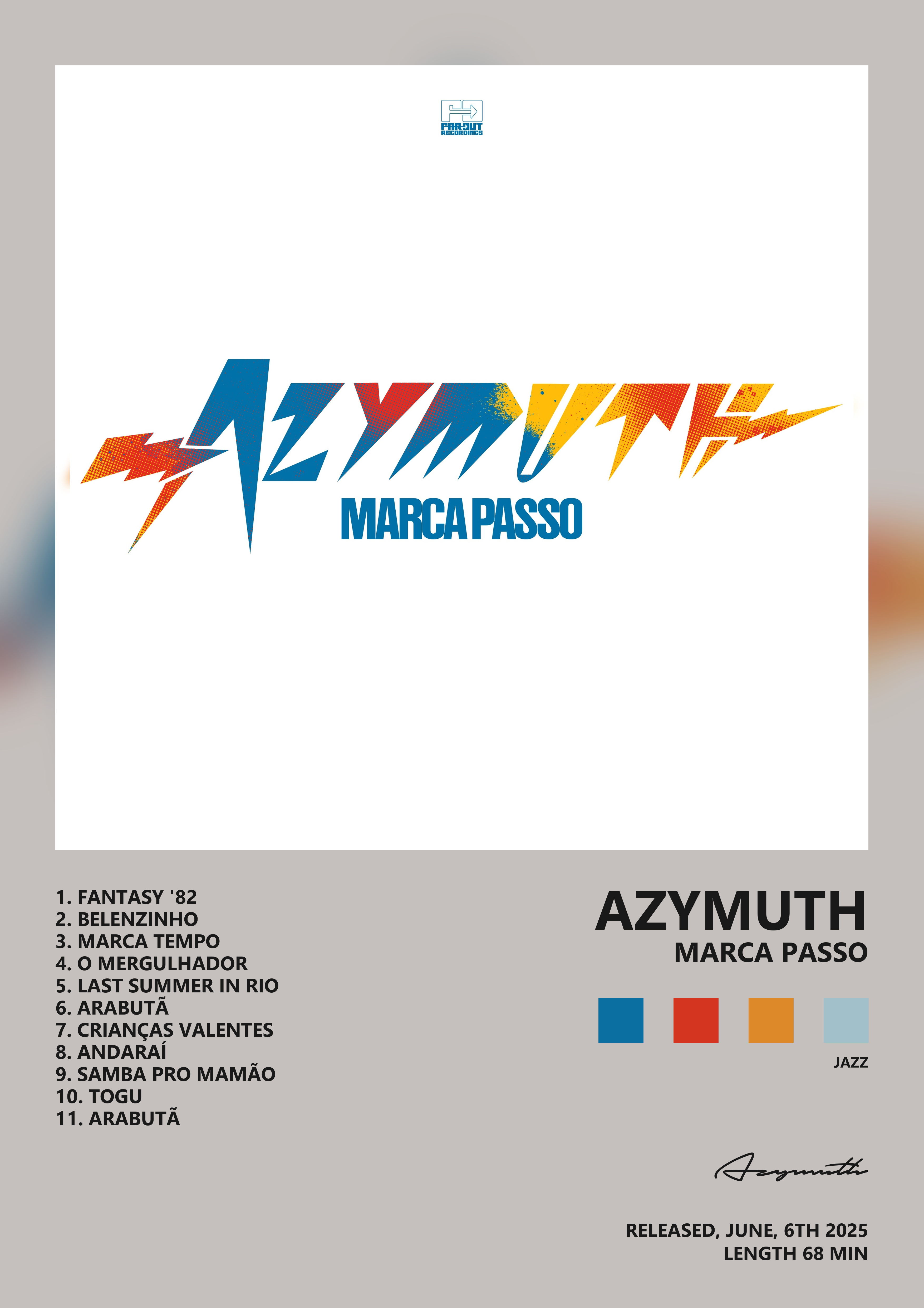 Music poster: Azymuth - Marca Passo