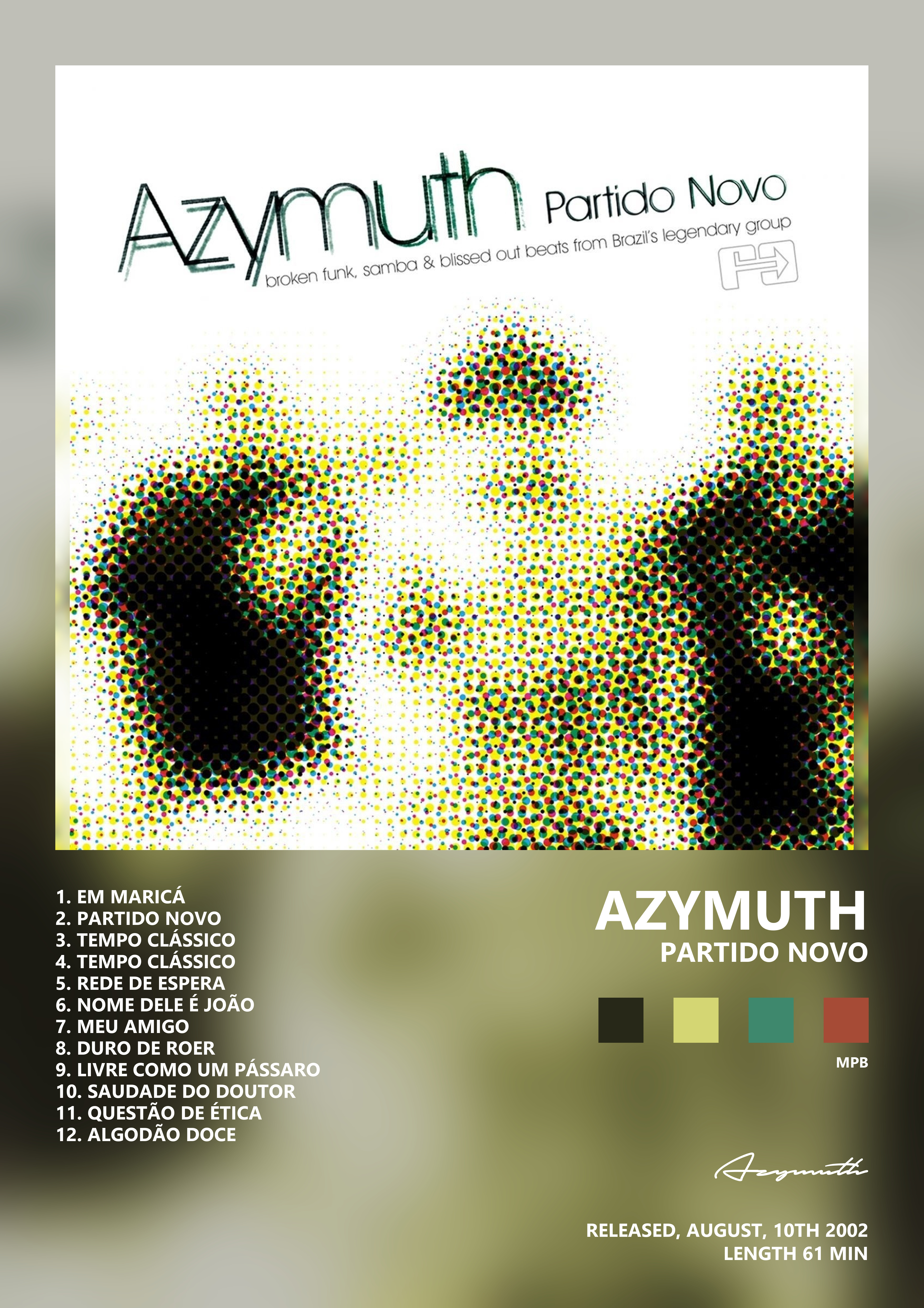 Music poster: Azymuth - Partido Novo