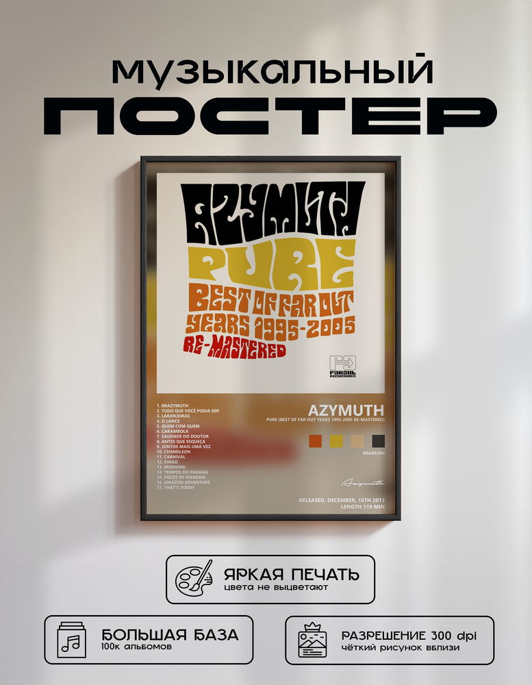 Music poster: Azymuth - Pure Best of Far Out Years 1995-2005 Re-Mastered