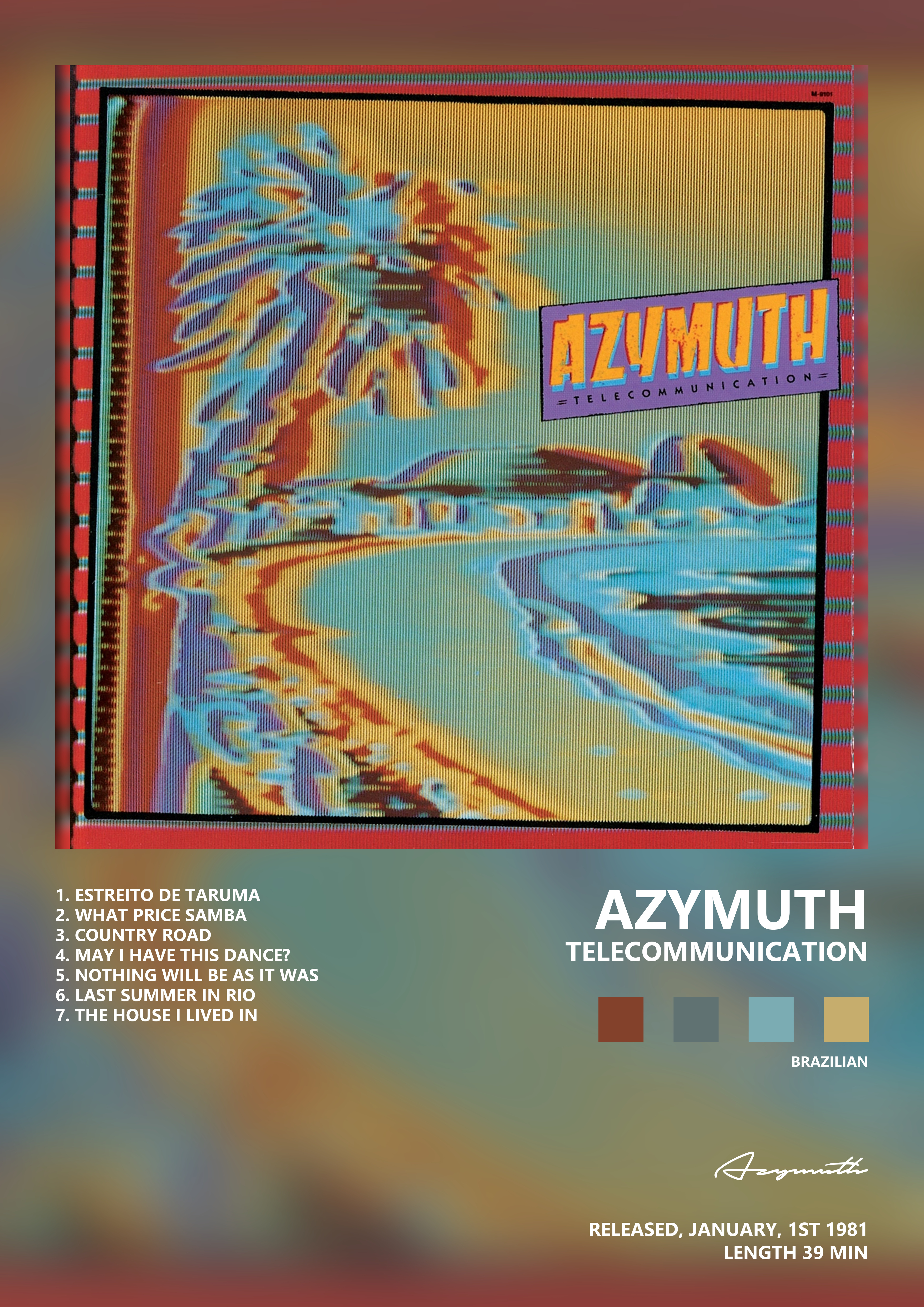 Music poster: Azymuth - Telecommunication