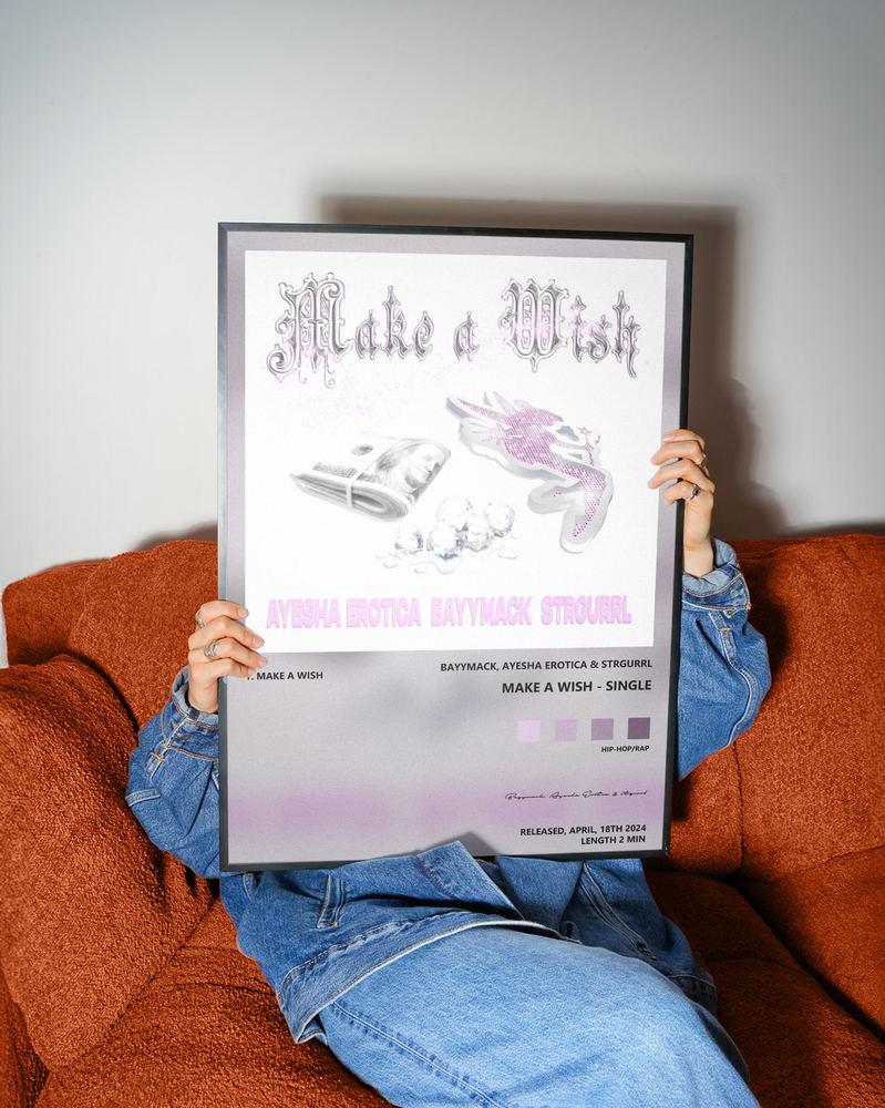 Music poster: Bayymack Ayesha Erotica strgurrl - make a wish - Single