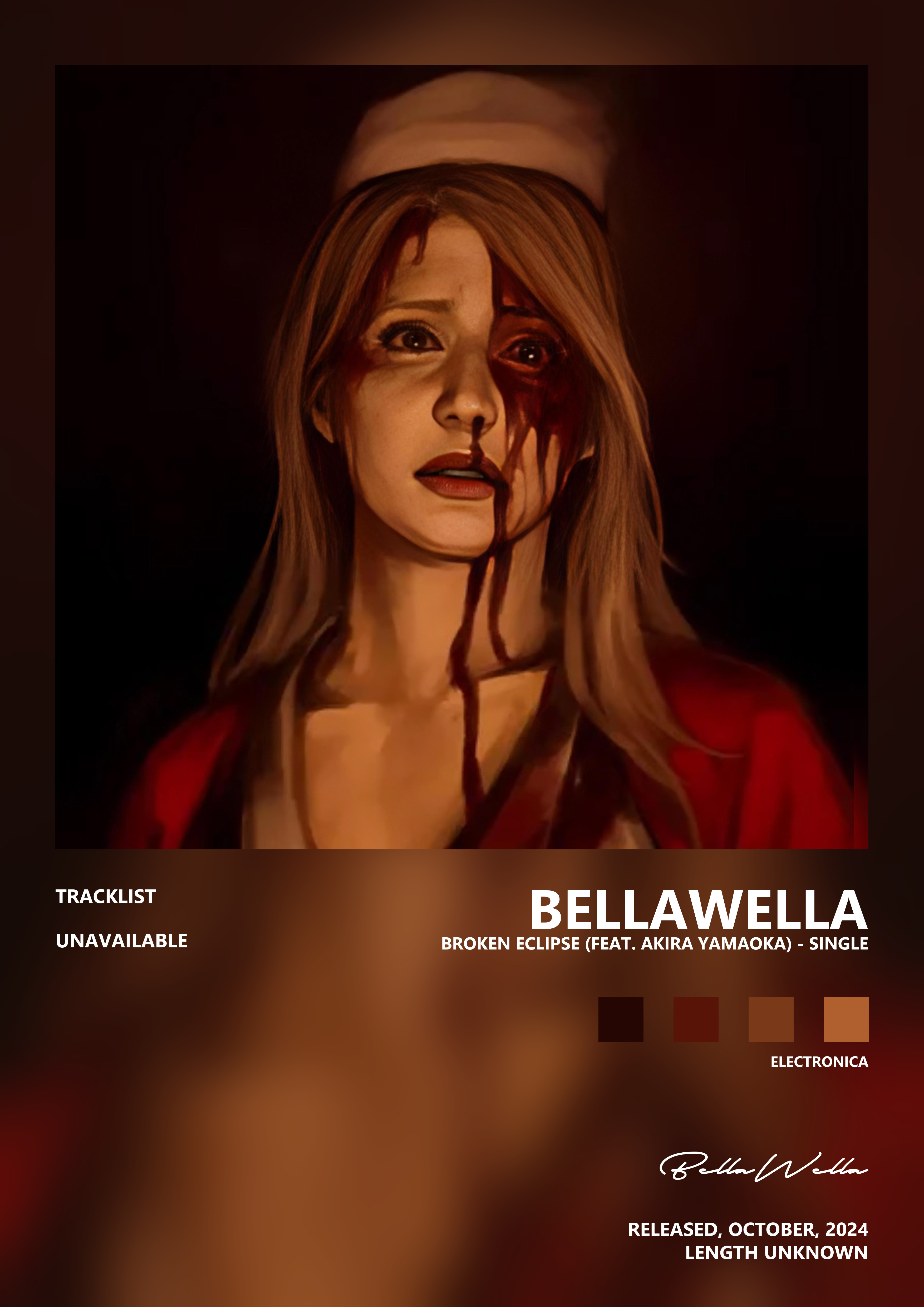 Music poster: BellaWella - Broken Eclipse feat Akira Yamaoka - Single
