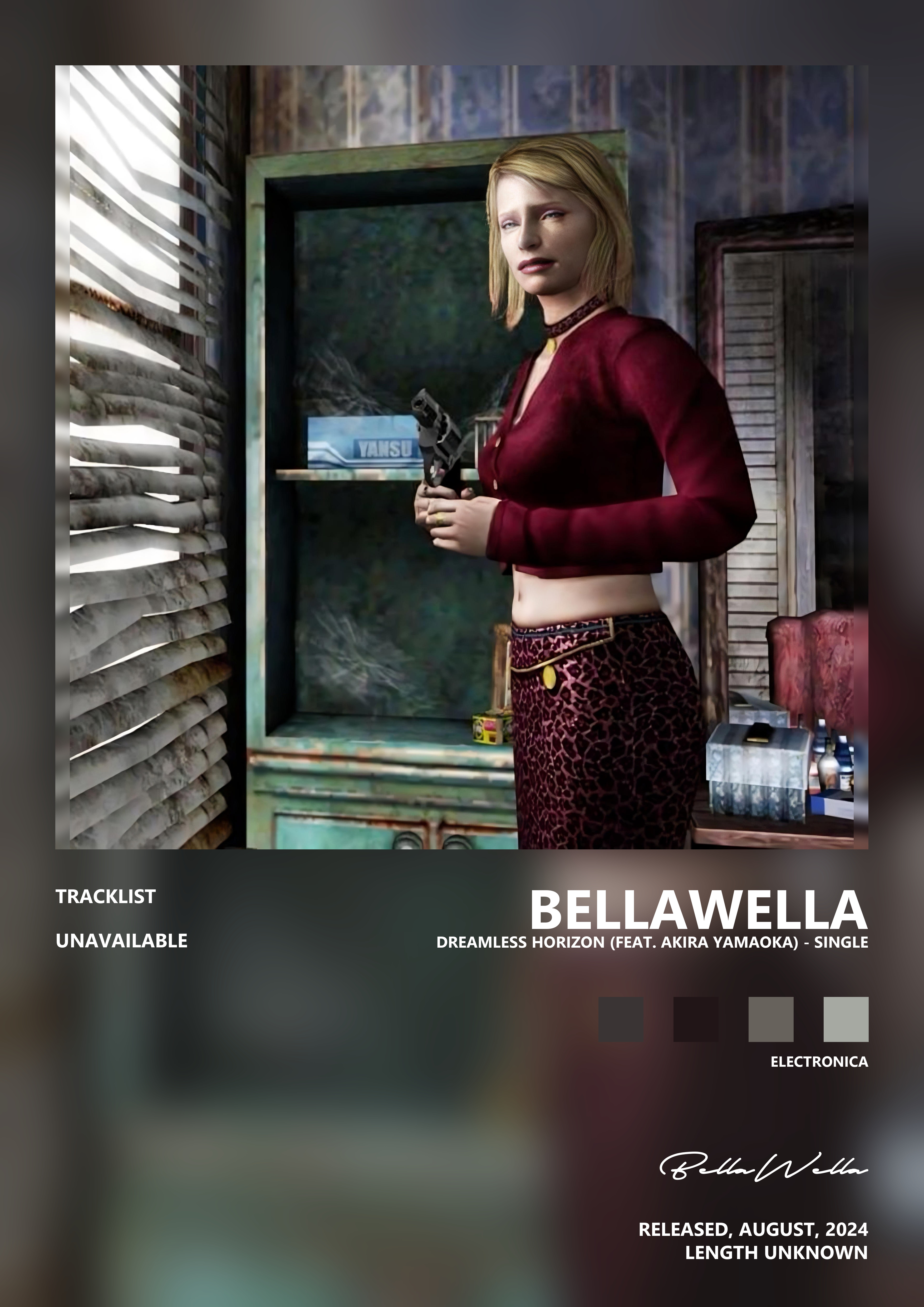 Music poster: BellaWella - Dreamless Horizon feat Akira Yamaoka - Single