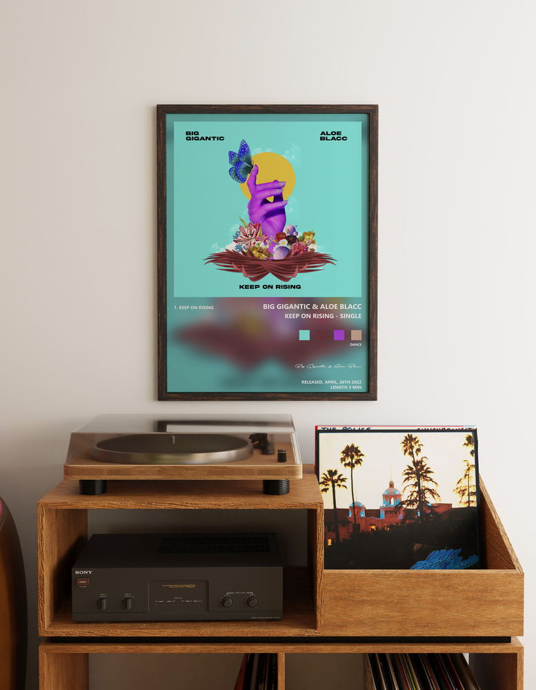 Music poster: Big Gigantic Aloe Blacc - Keep On Rising - Single