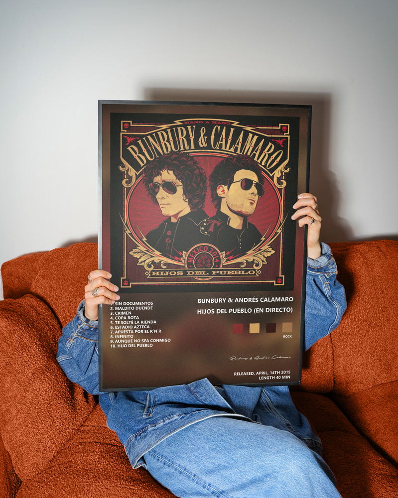 Music poster: Bunbury Andrés Calamaro - Hijos del pueblo En Directo