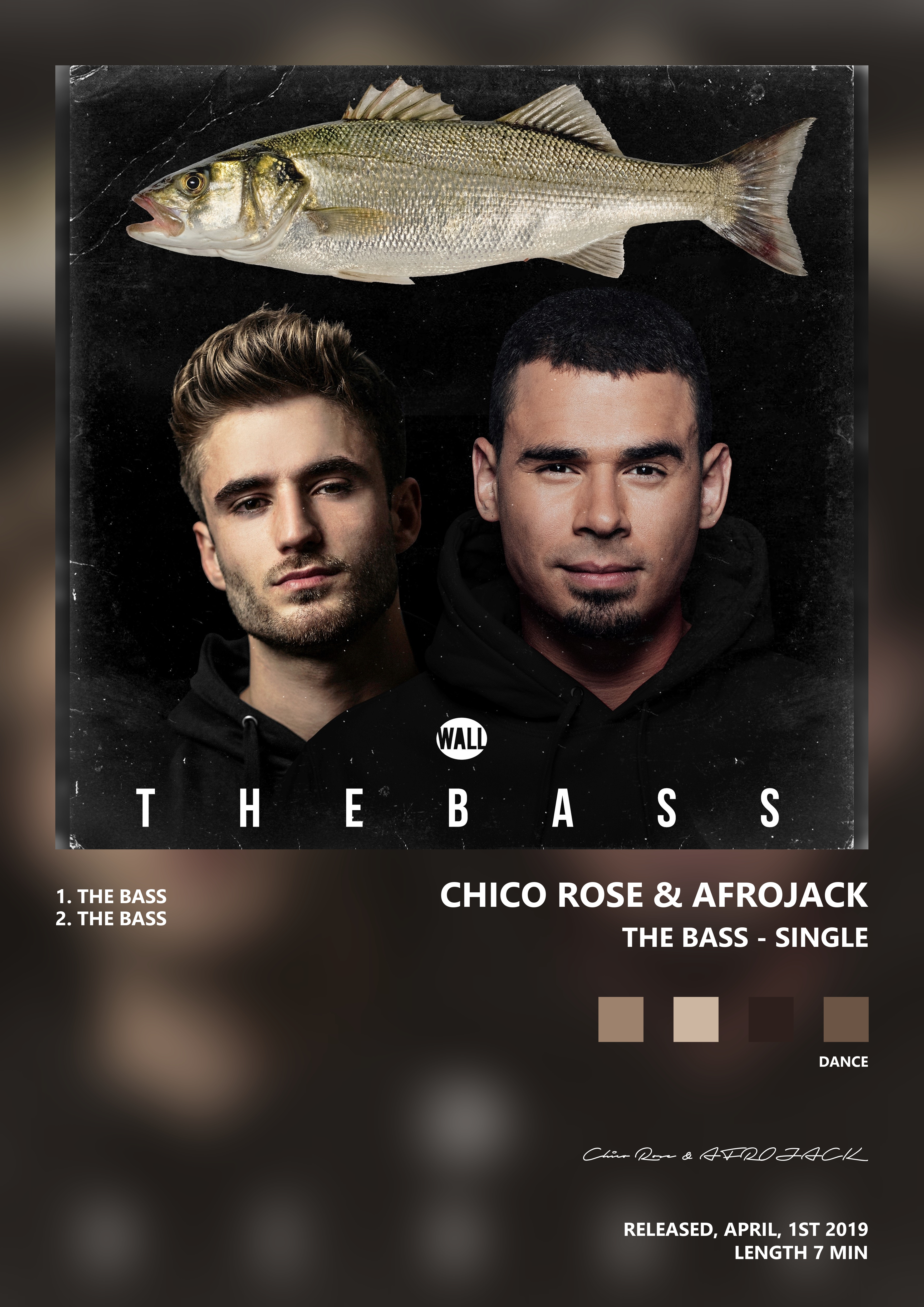 Music poster: Chico Rose AFROJACK - The Bass - Single