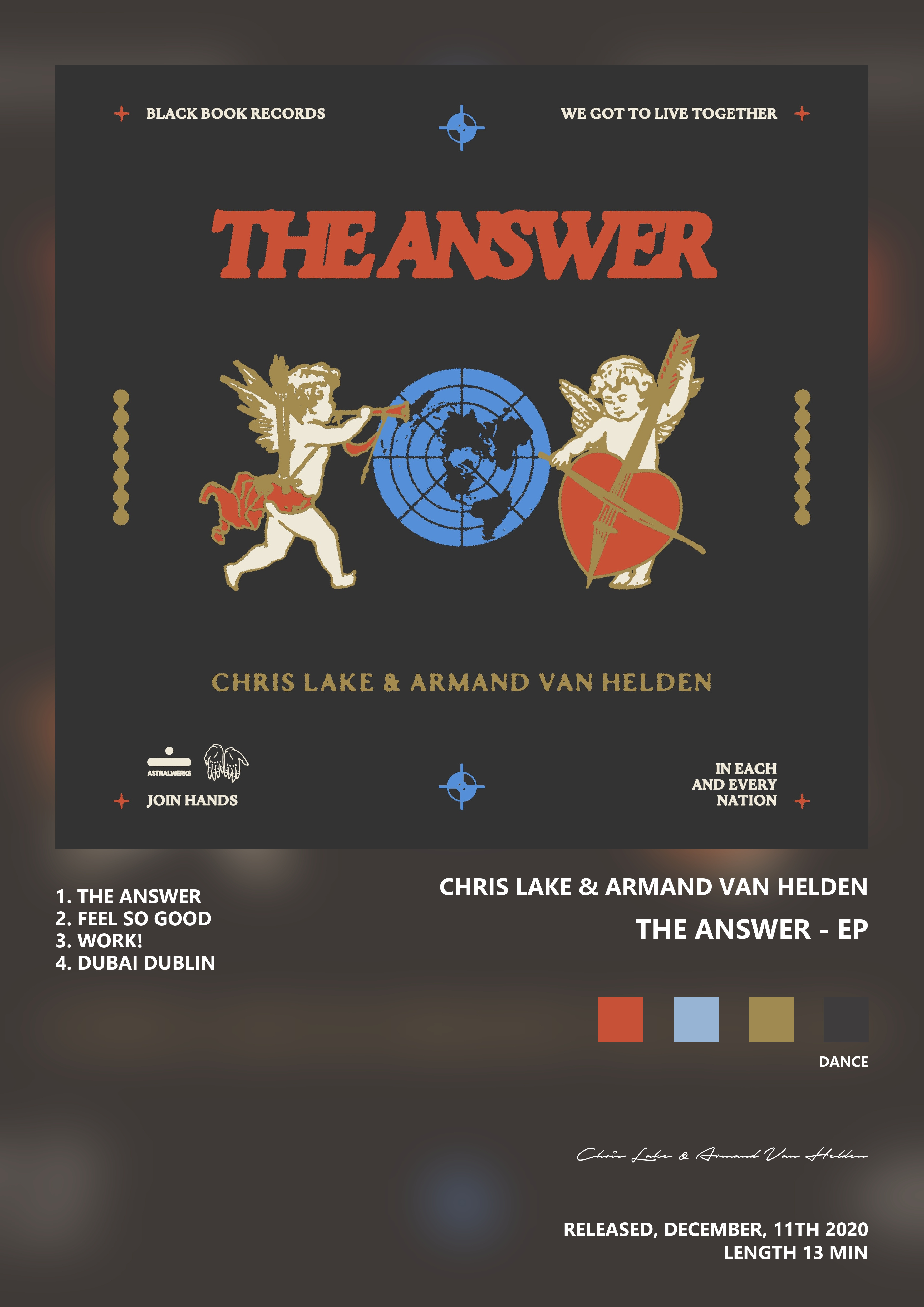Music poster: Chris Lake Armand Van Helden - The Answer - EP