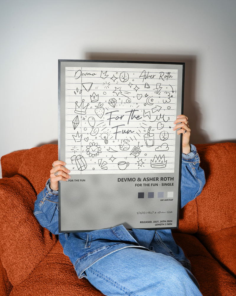 Music poster: DEVMO Asher Roth - For the Fun - Single