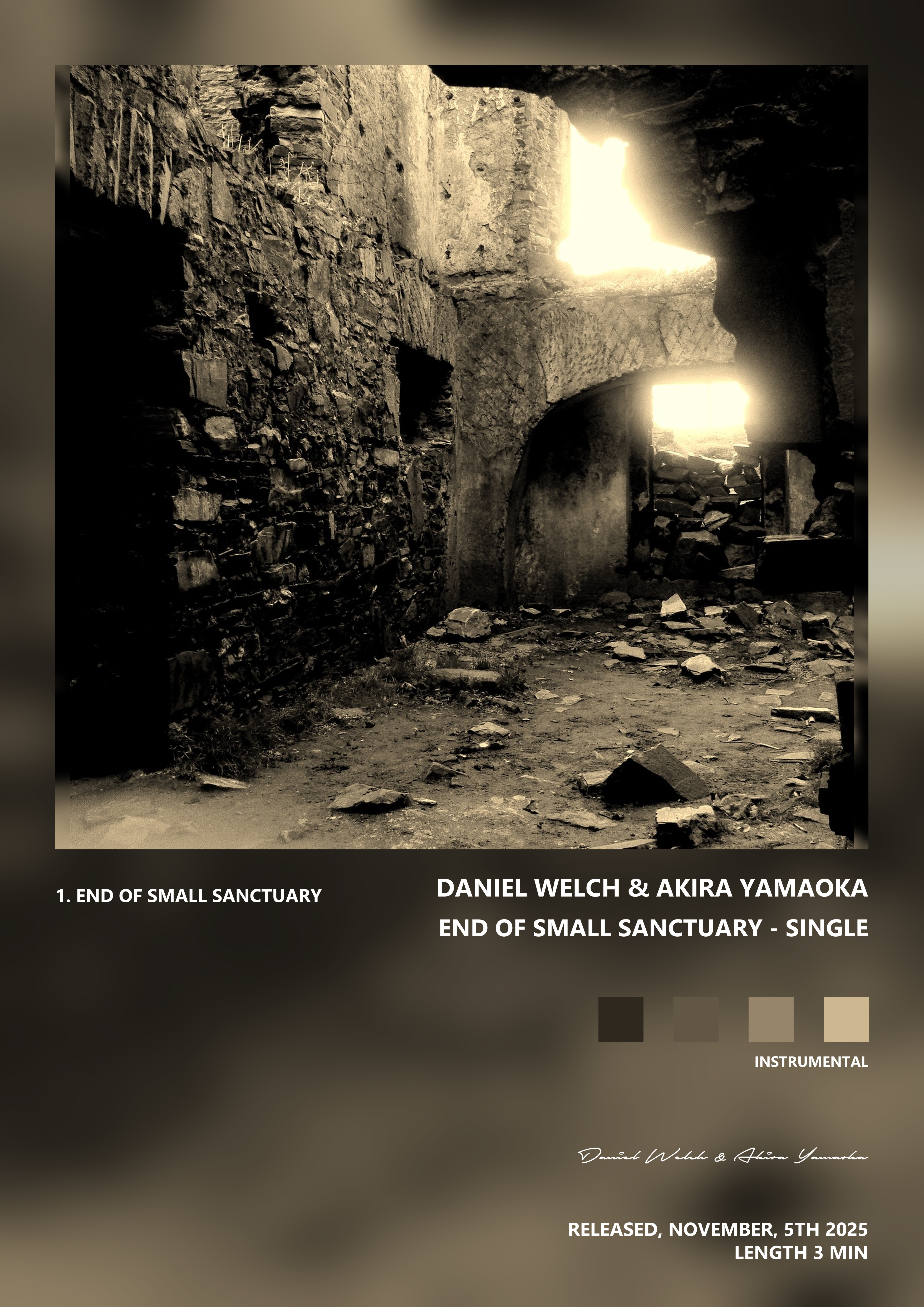 Music poster: Daniel Welch Akira Yamaoka - End of Small Sanctuary - Single