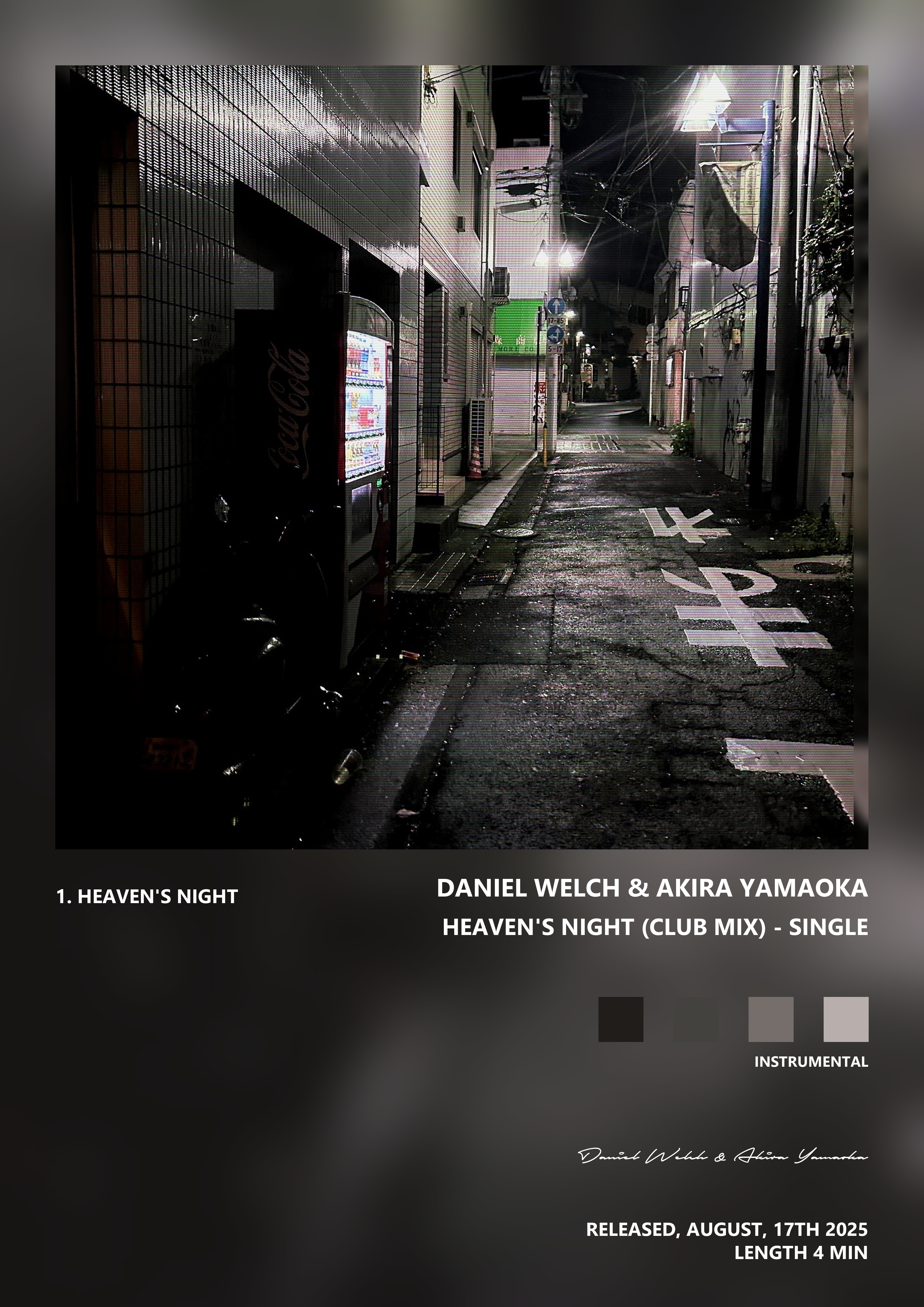 Music poster: Daniel Welch Akira Yamaoka - Heavens Night Club Mix - Single