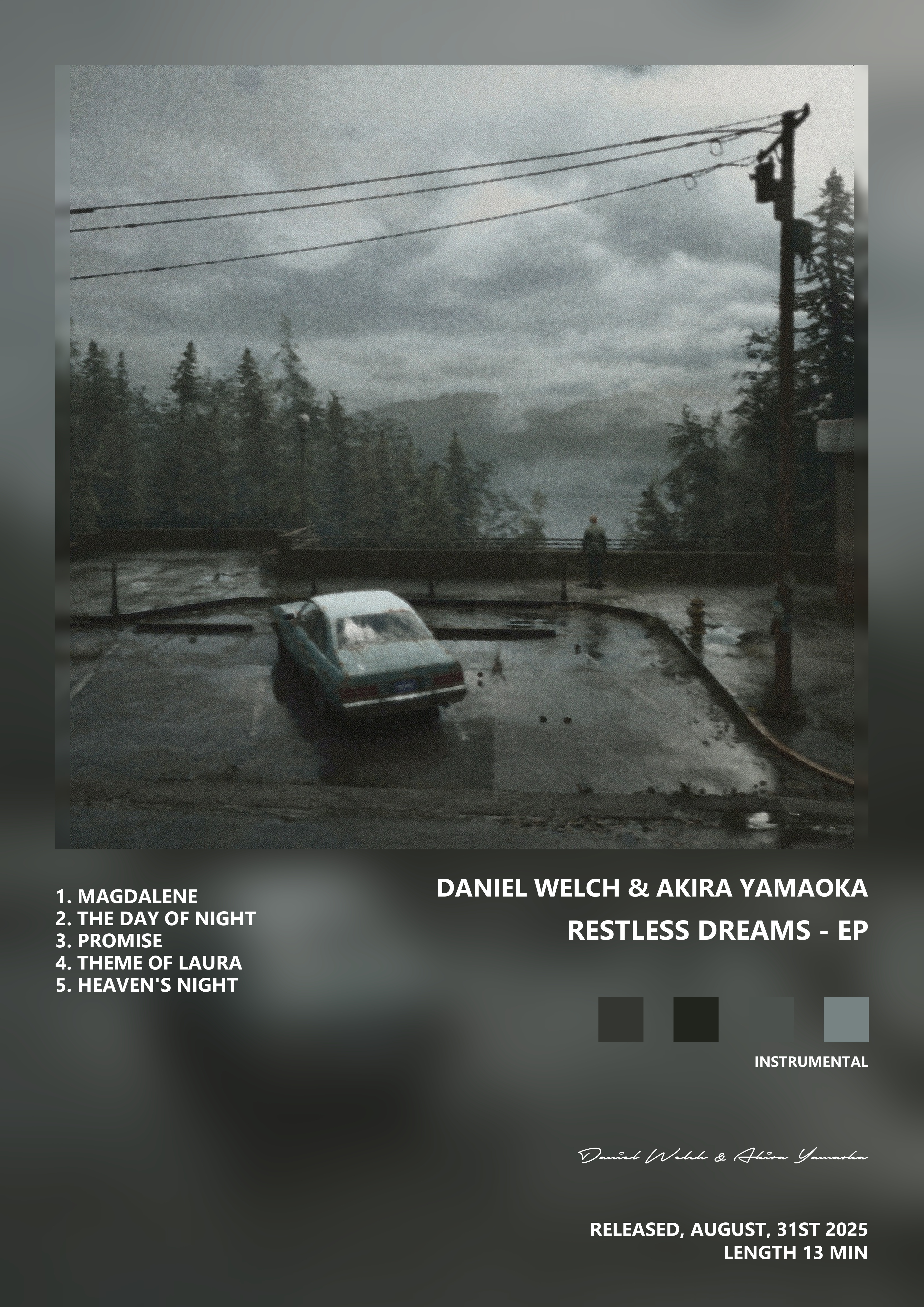 Music poster: Daniel Welch Akira Yamaoka - Restless Dreams - EP