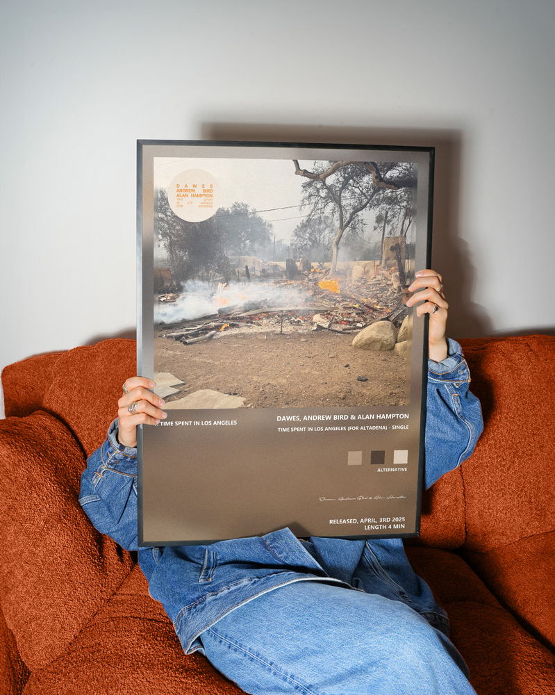 Music poster: Dawes Andrew Bird Alan Hampton - Time Spent in Los Angeles for Altadena - Single