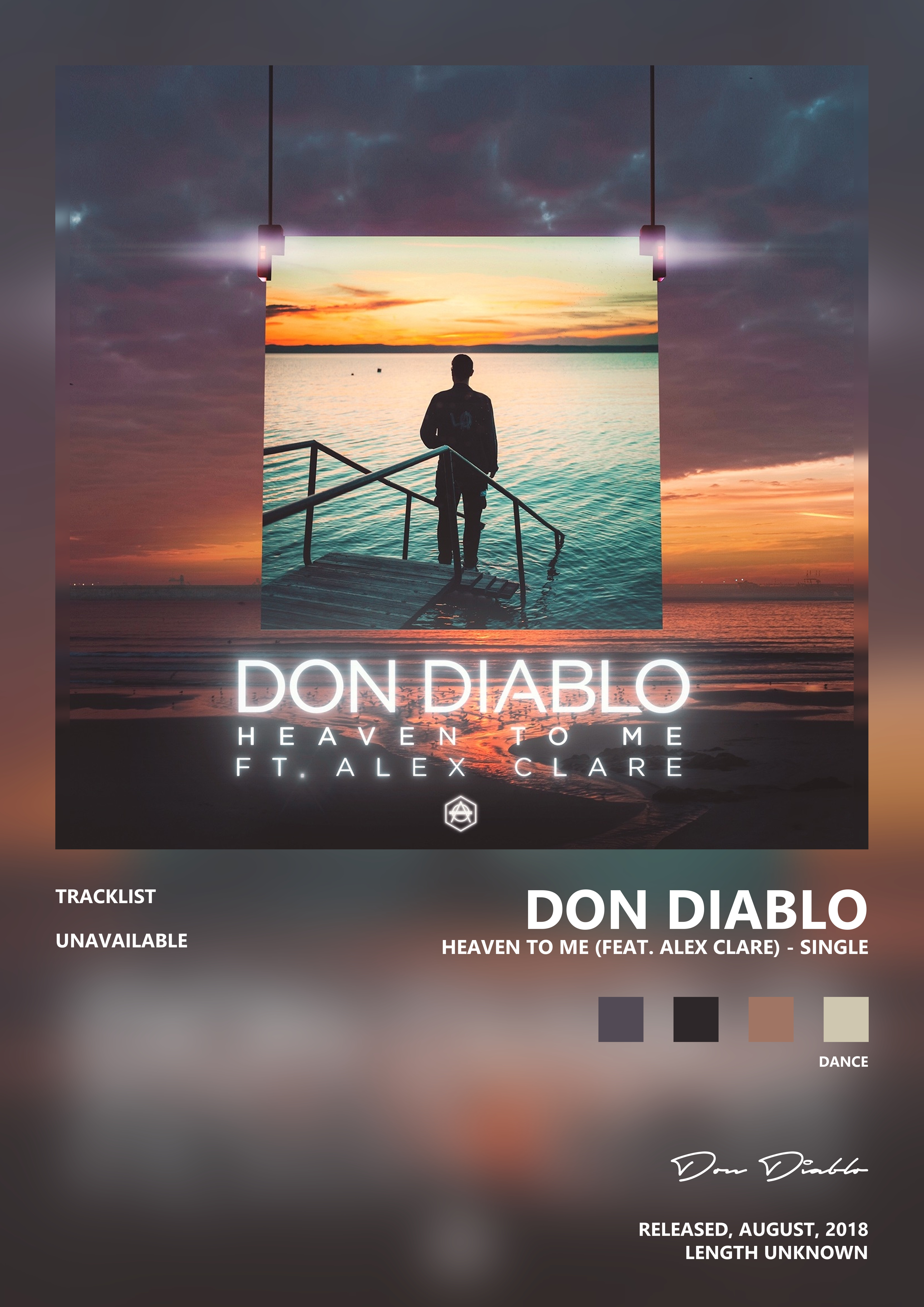 Music poster: Don Diablo - Heaven To Me feat Alex Clare - Single
