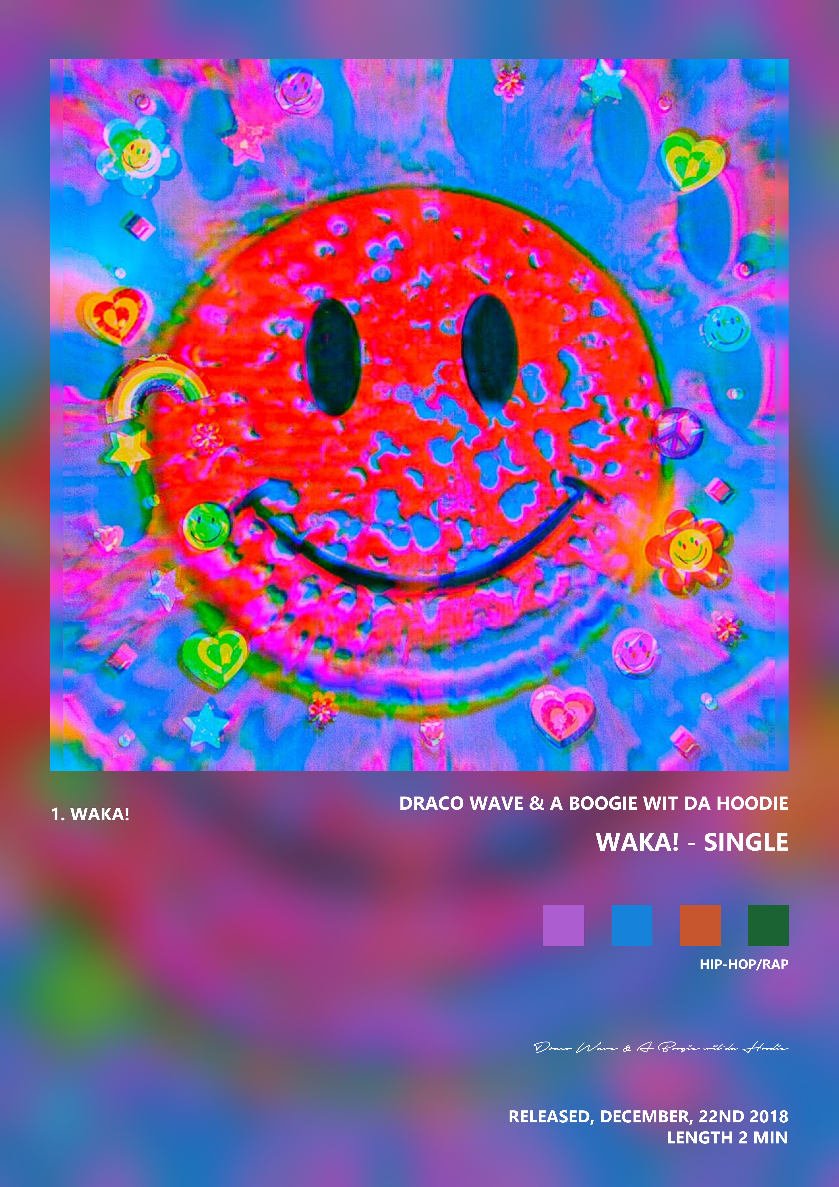 Music poster: Draco Wave A Boogie wit da Hoodie - Waka - Single