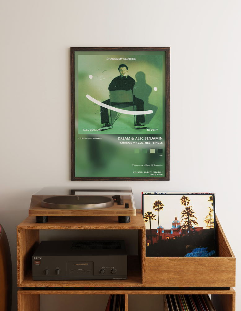 Music poster: Dream Alec Benjamin - Change My Clothes - Single