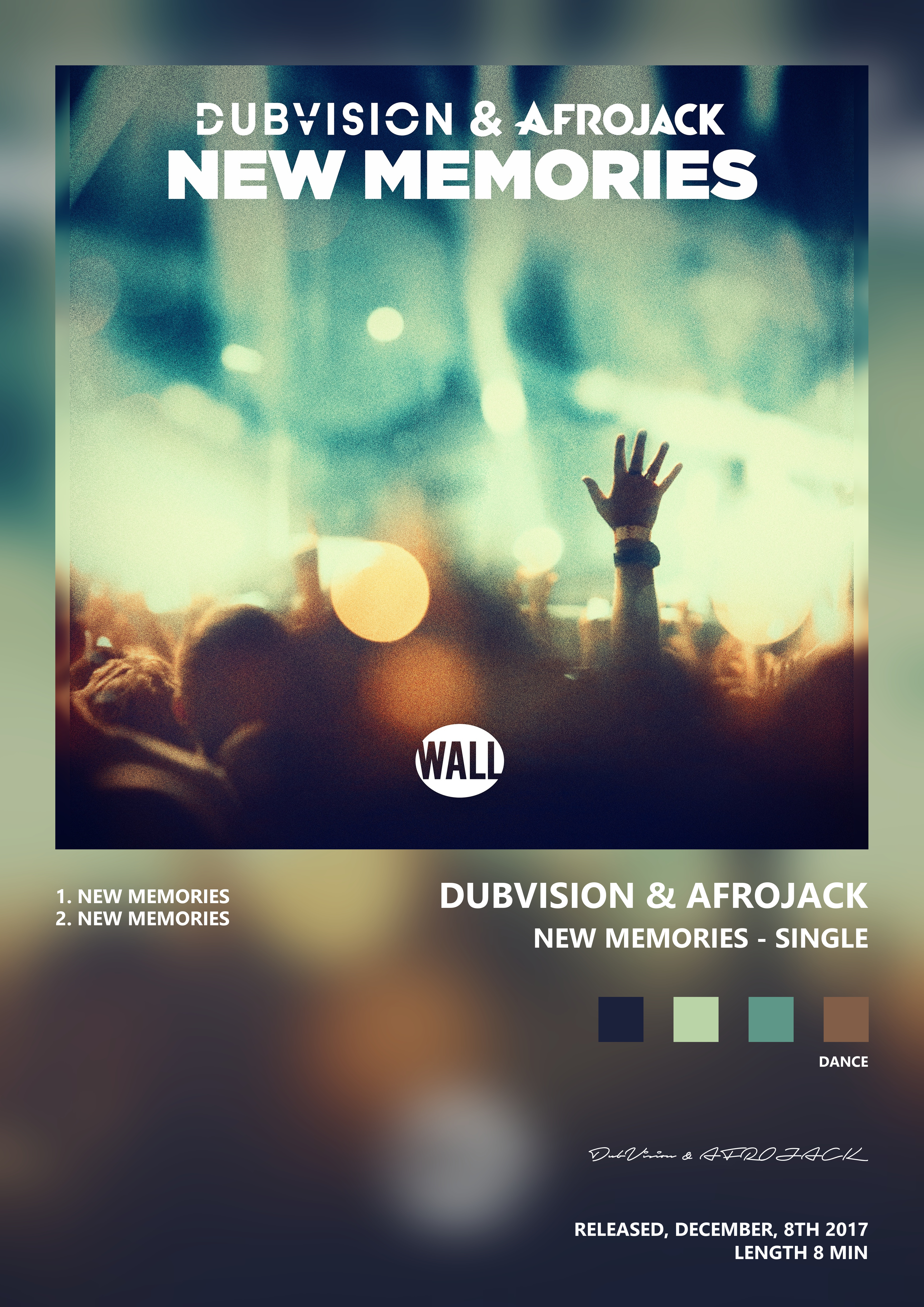 Music poster: DubVision AFROJACK - New Memories - Single