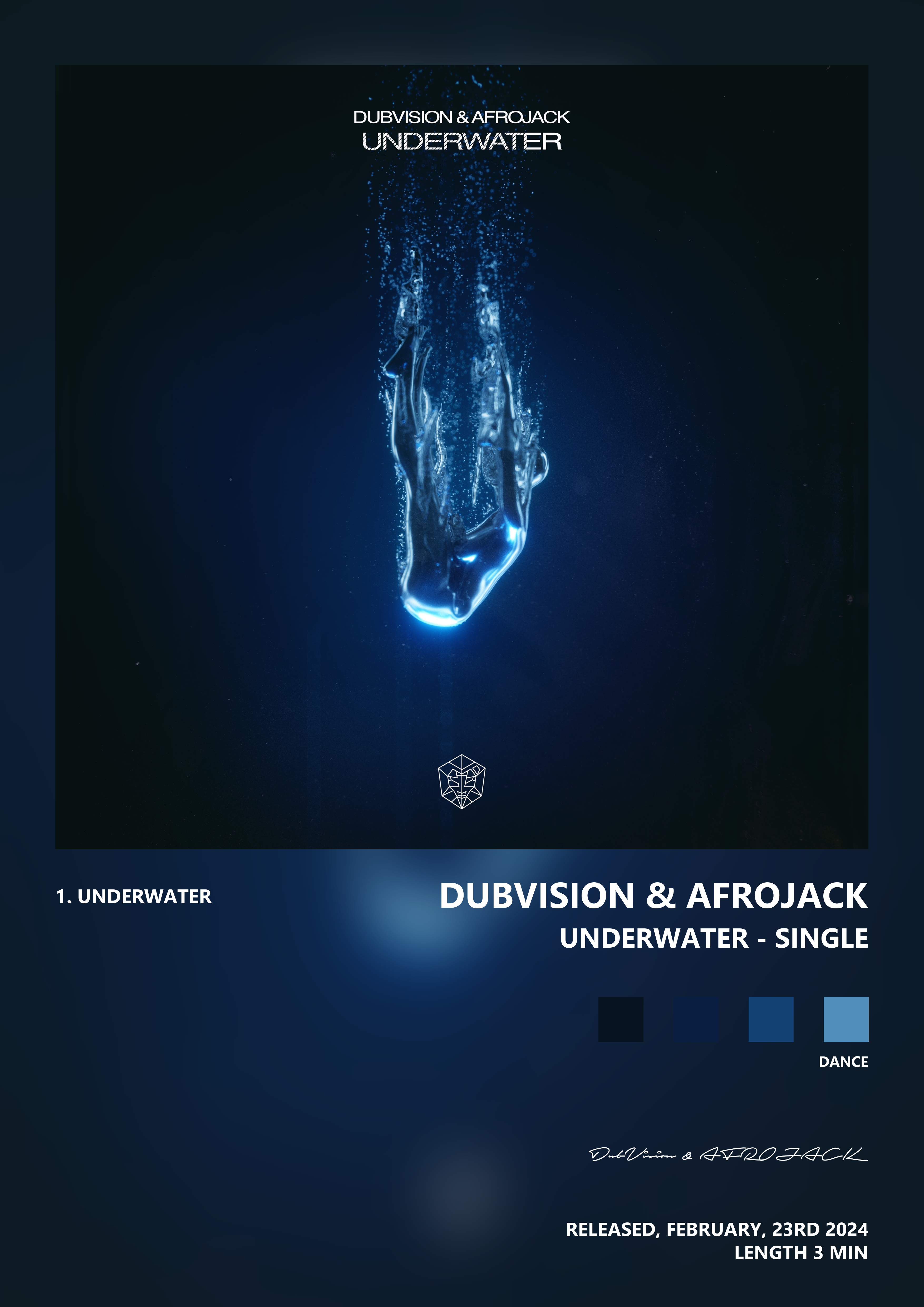 Music poster: DubVision AFROJACK - Underwater - Single