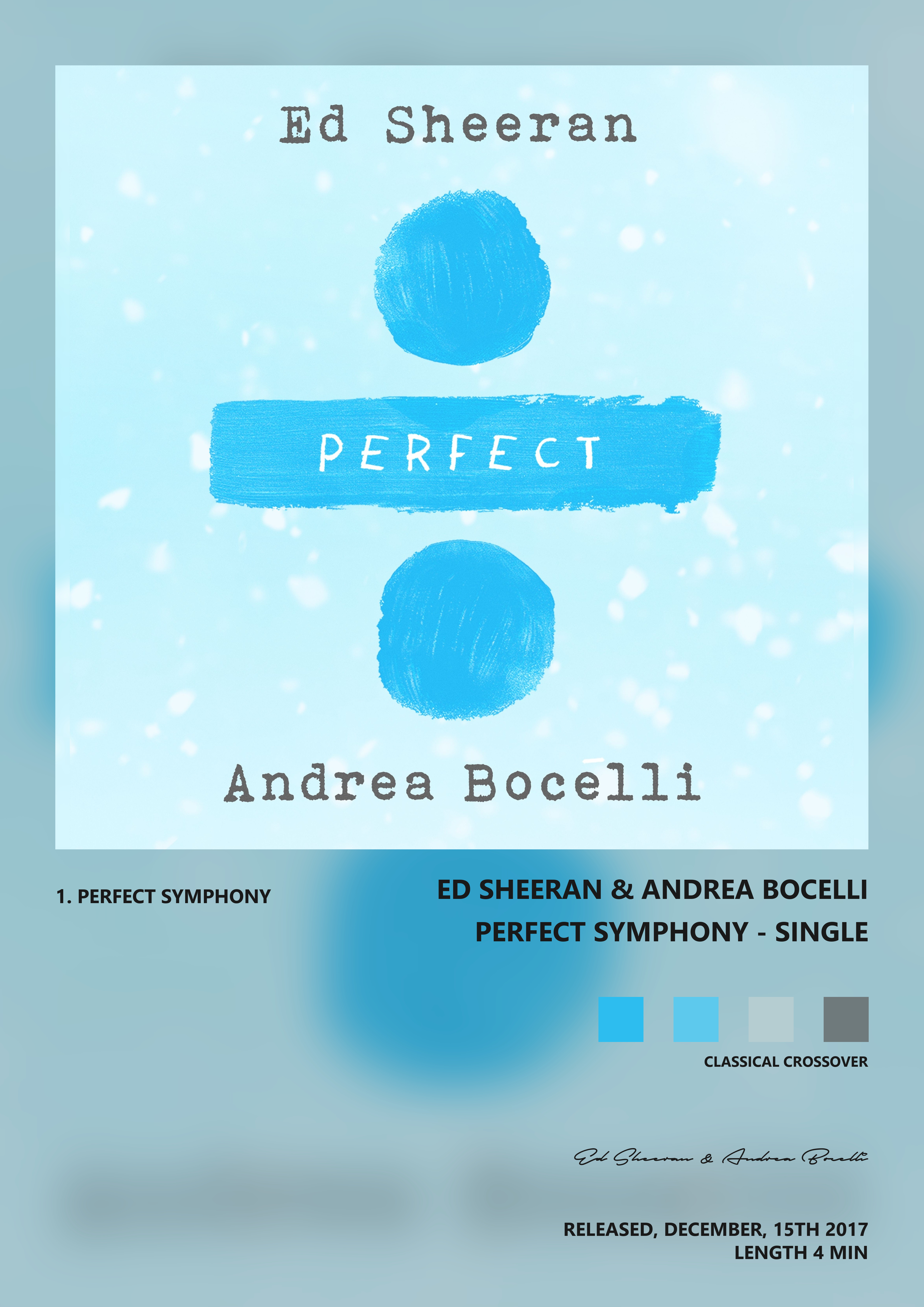 Music poster: Ed Sheeran Andrea Bocelli - Perfect Symphony - Single