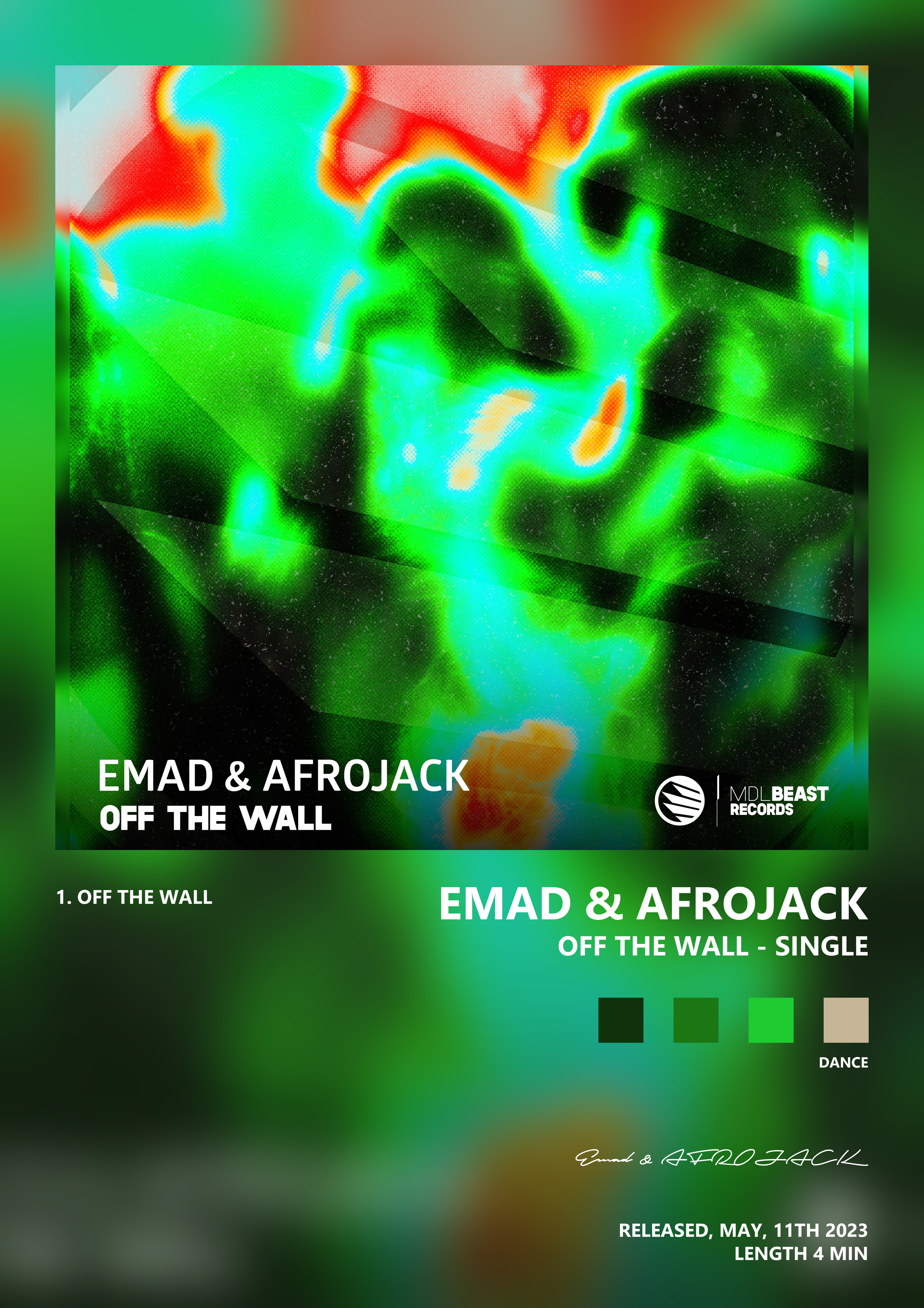 Music poster: Emad AFROJACK - Off The Wall - Single