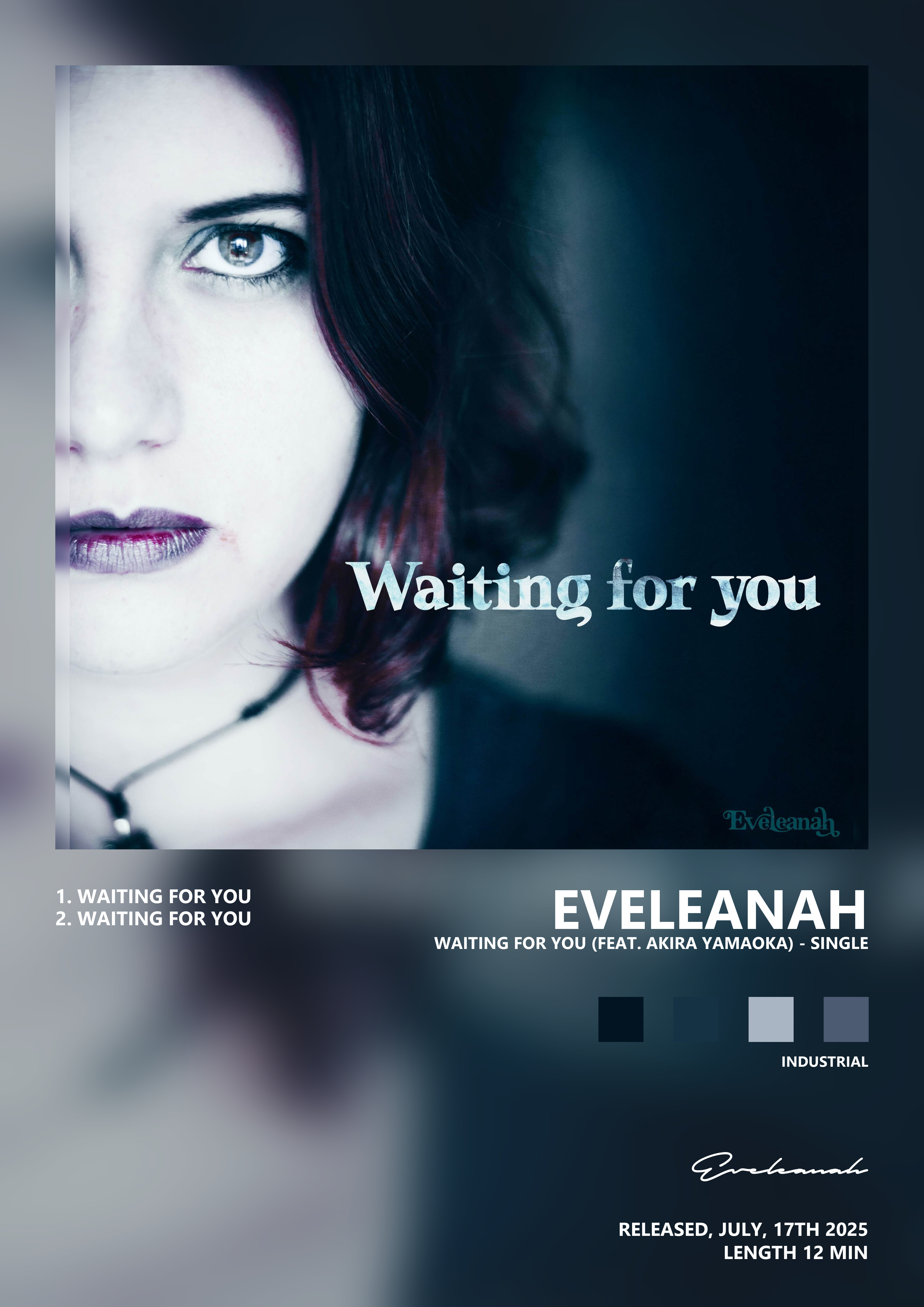 Music poster: Eveleanah - Waiting for You feat Akira Yamaoka - Single