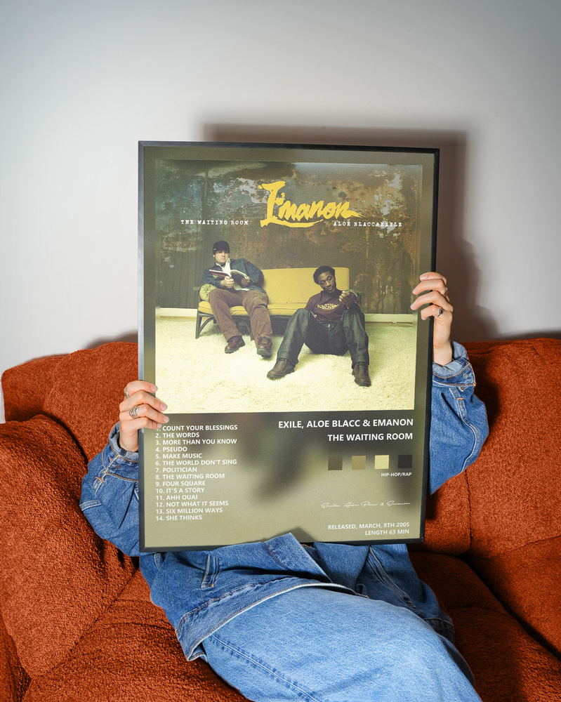 Music poster: Exile Aloe Blacc Emanon - The Waiting Room