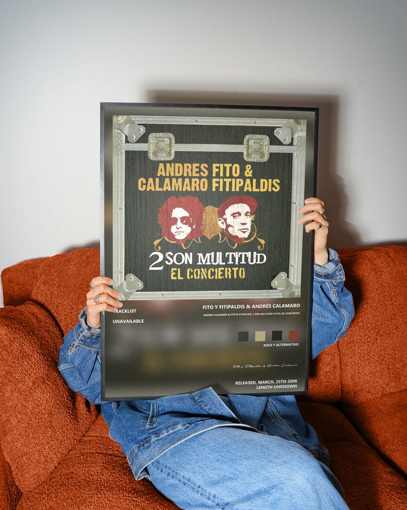 Music poster: Fito y Fitipaldis Andrés Calamaro - Andres Calamaro Fito Fitipaldis 2 Son Multitud Vivo El Concierto