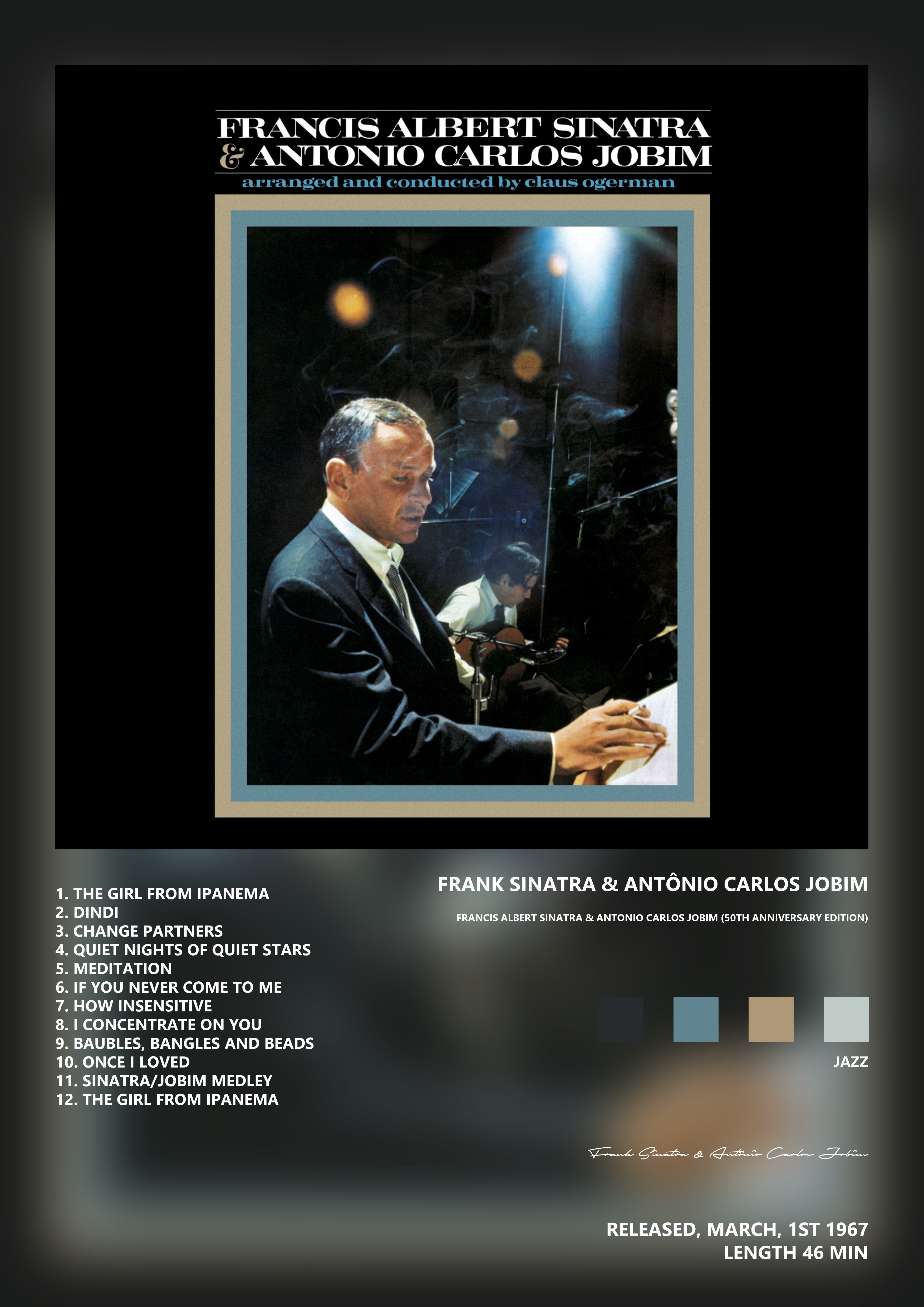 Music poster: Frank Sinatra Antônio Carlos Jobim - Francis Albert Sinatra Antonio Carlos Jobim 50th Anniversary Edition