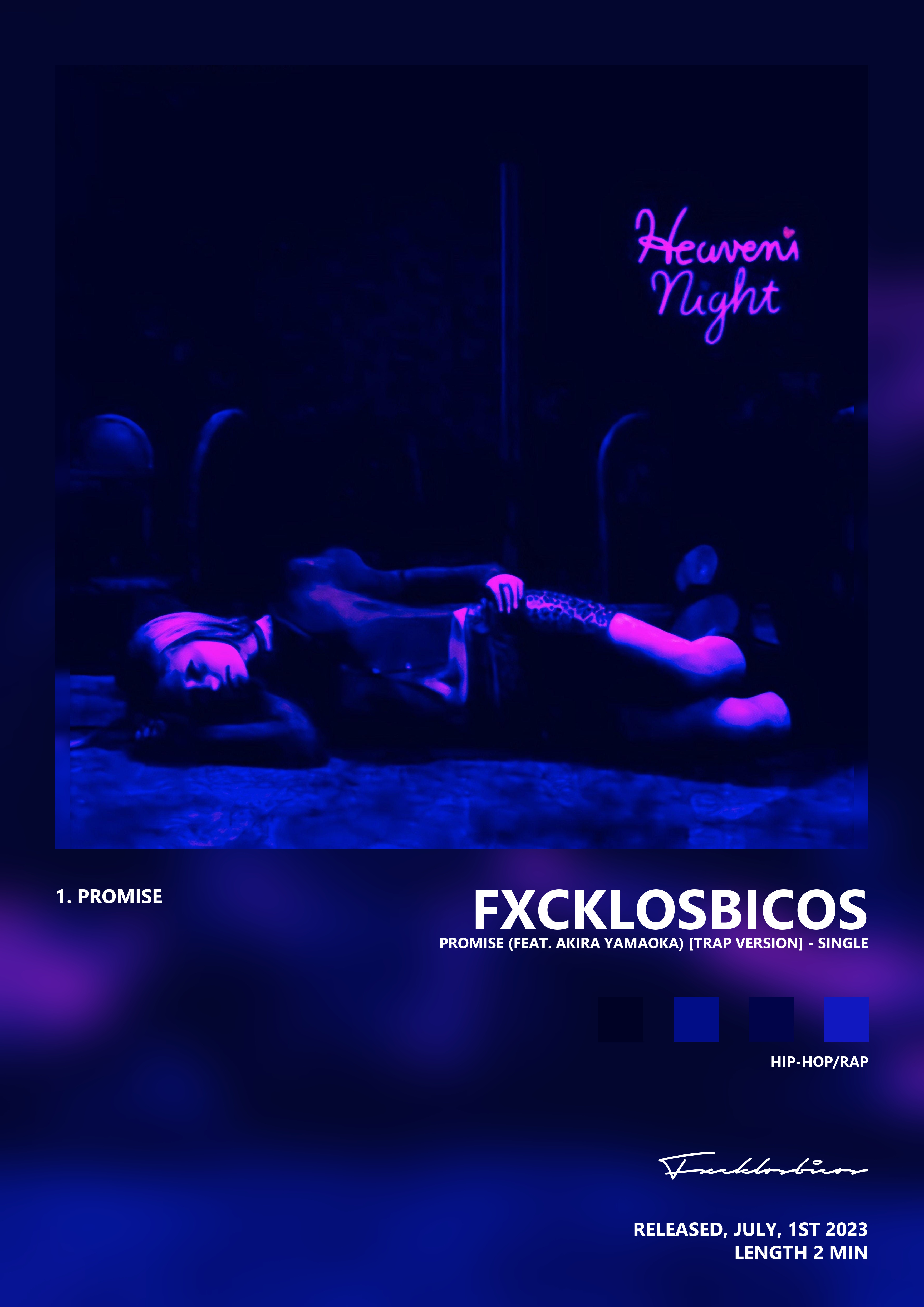 Music poster: Fxcklosbicos - Promise feat Akira Yamaoka Trap Version - Single