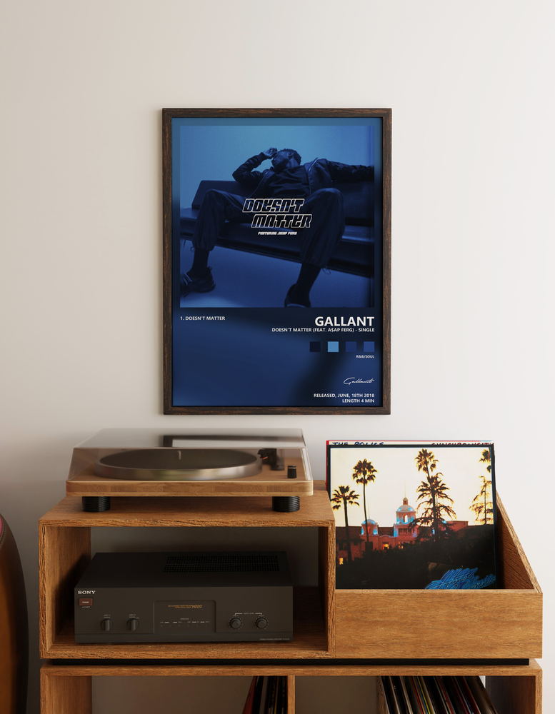 Music poster: Gallant - Doesnt Matter feat AAP Ferg - Single