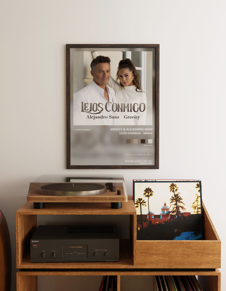 Music poster: Greeicy Alejandro Sanz - Lejos Conmigo - Single