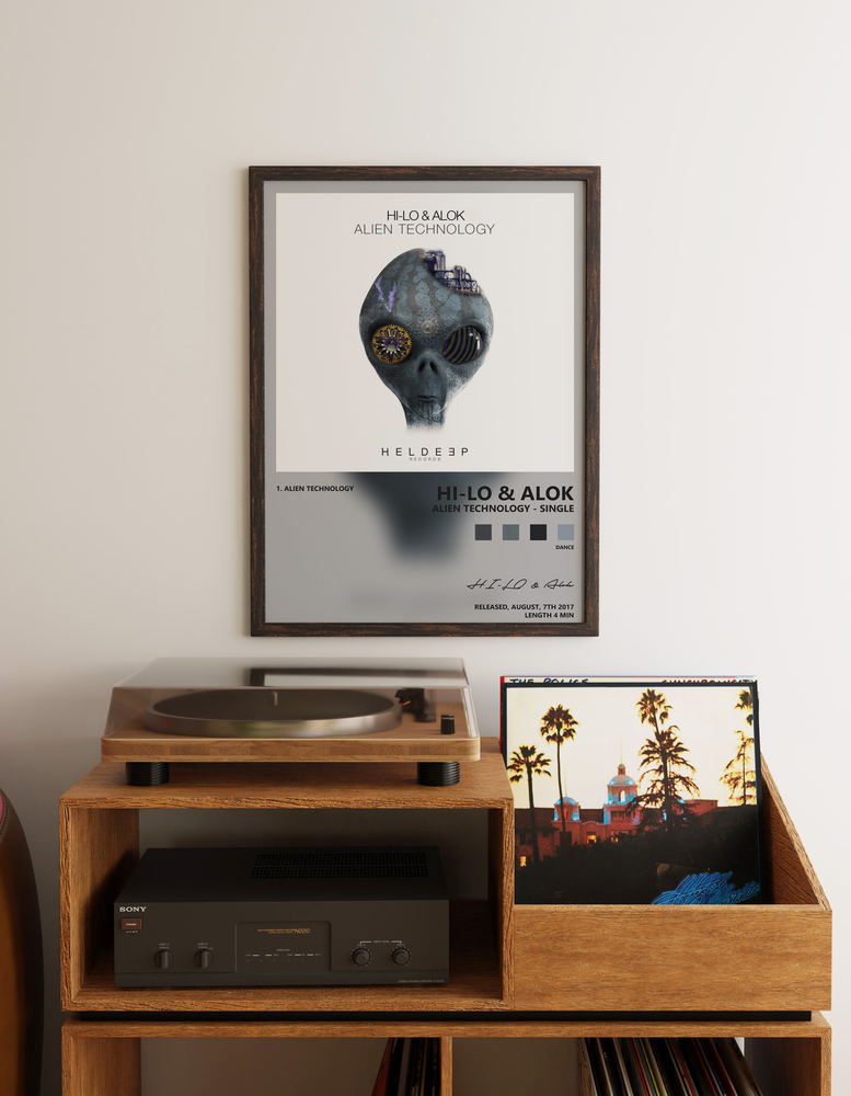 Music poster: HI-LO Alok - Alien Technology - Single