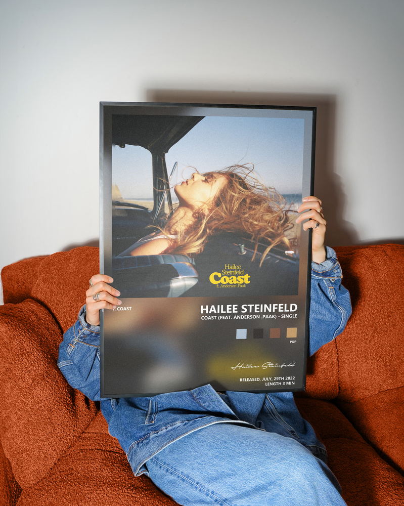 Music poster: Hailee Steinfeld - Coast feat Anderson Paak - Single