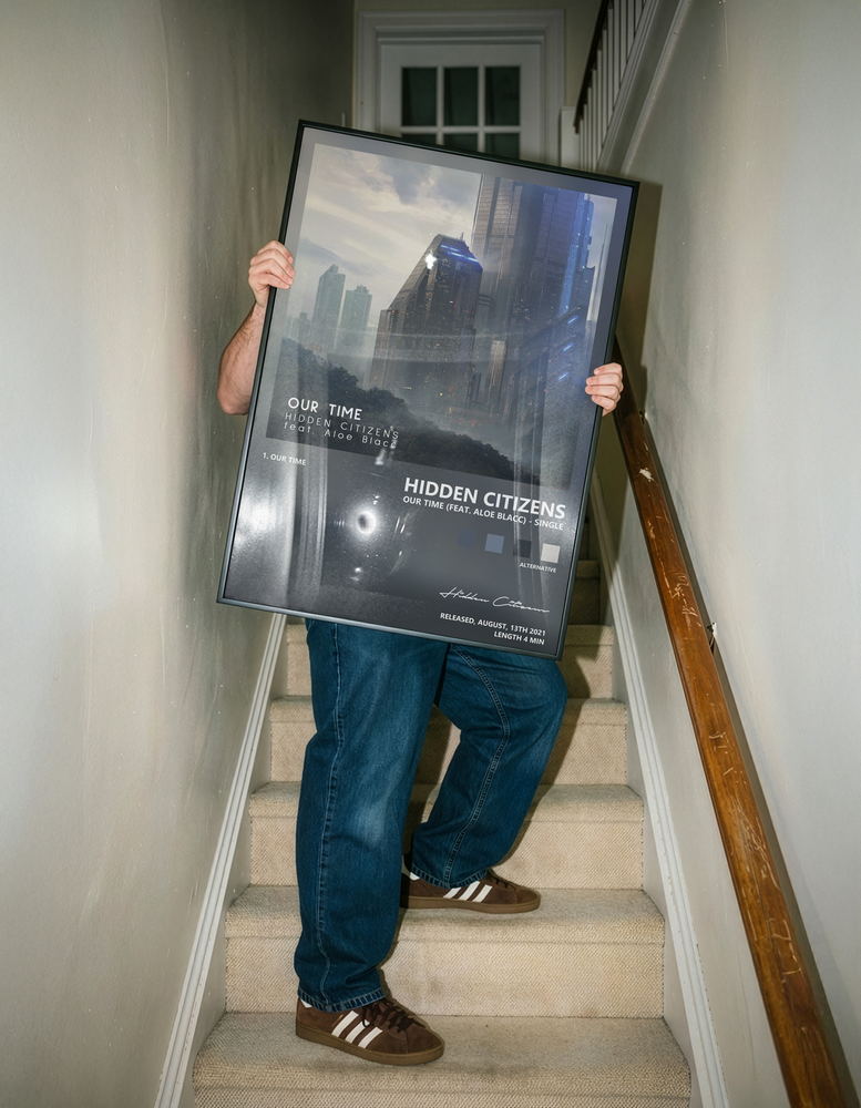 Music poster: Hidden Citizens - Our Time feat Aloe Blacc - Single