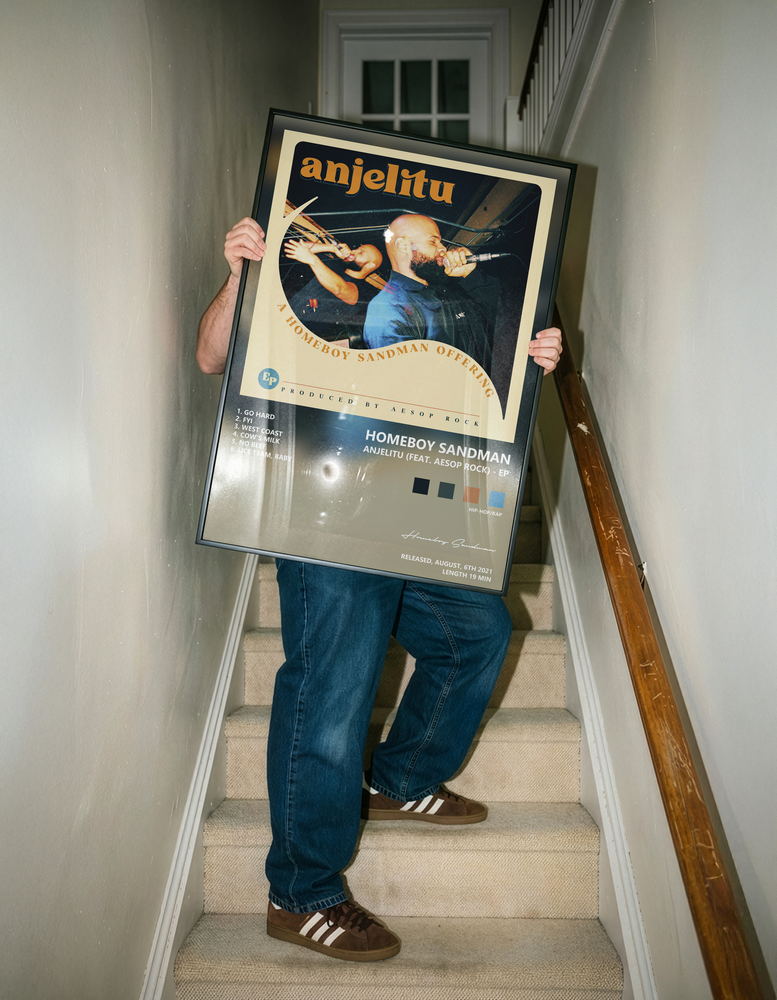 Music poster: Homeboy Sandman - Anjelitu feat Aesop Rock - EP