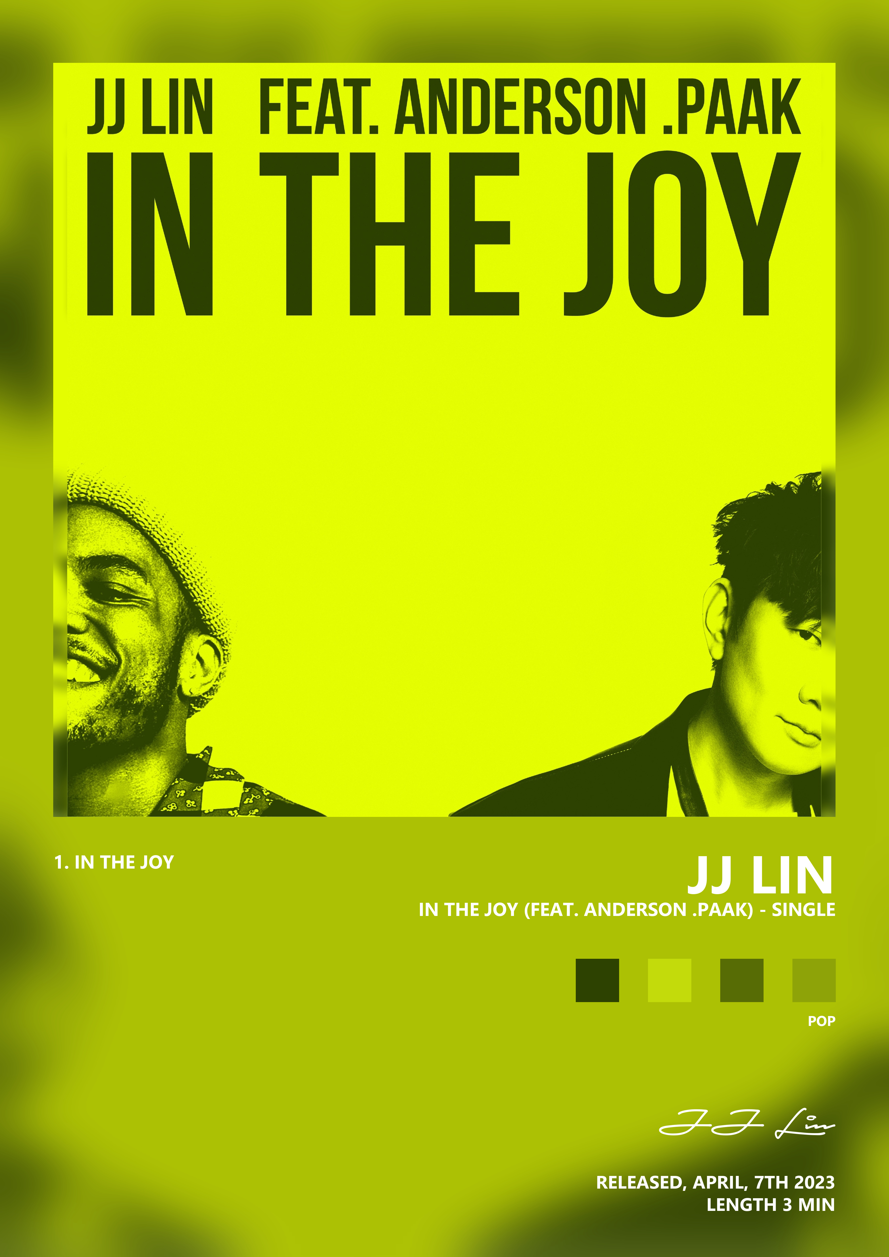 Music poster: JJ Lin - In The Joy feat Anderson Paak - Single