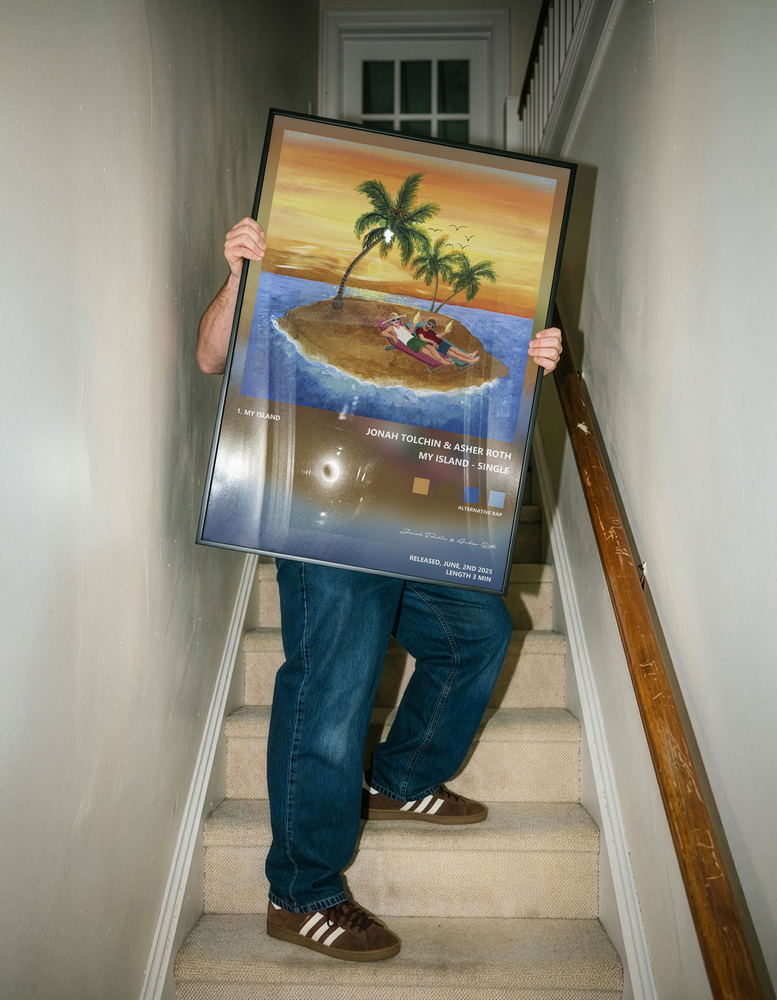 Music poster: Jonah Tolchin Asher Roth - MY ISLAND - Single