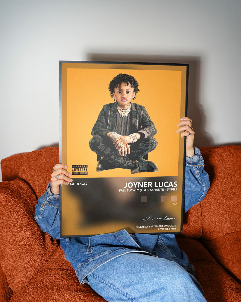 Music poster: Joyner Lucas - Fall Slowly feat Ashanti - Single