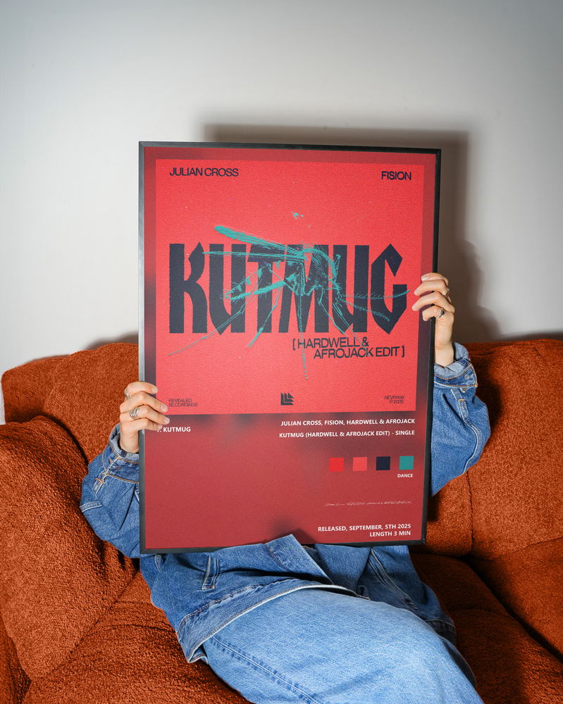 Music poster: Julian Cross FISION Hardwell AFROJACK - Kutmug Hardwell Afrojack Edit - Single
